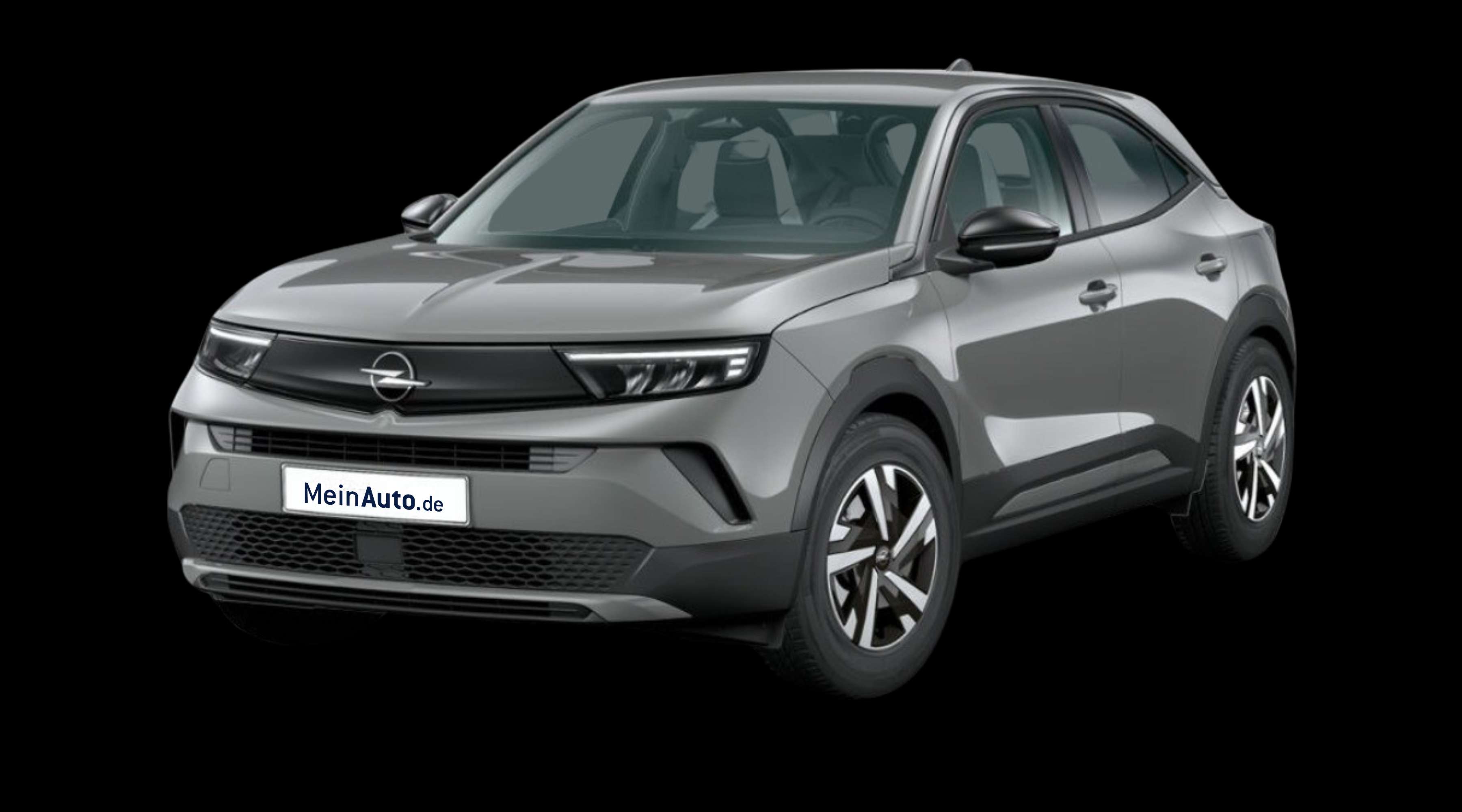 Schräge Frontansicht eines Opel Mokka, freigestellt