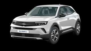Schräge Frontansicht auf einen Opel Mokka Edition, freigestellt