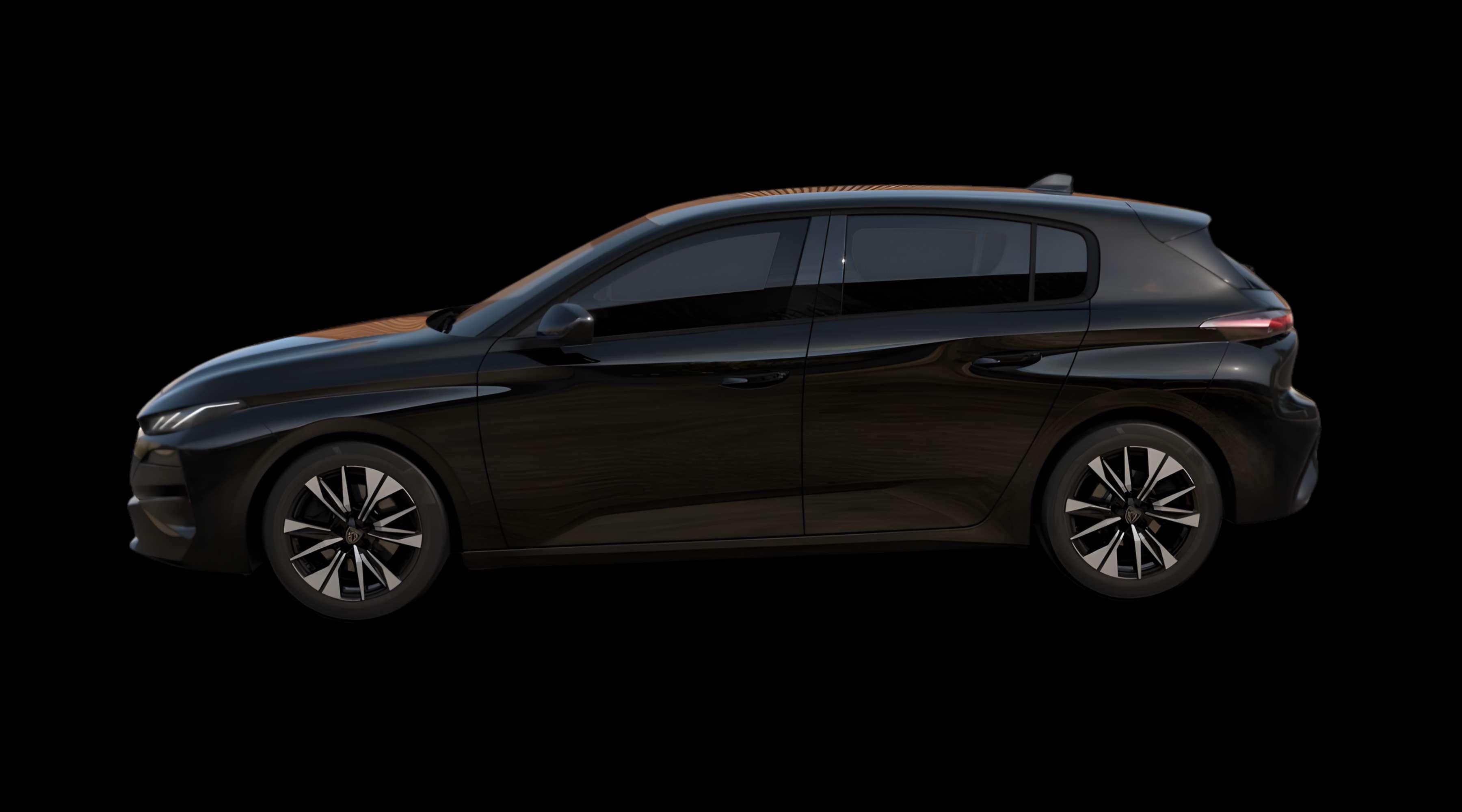 Seitenansicht eines Peugeot 308