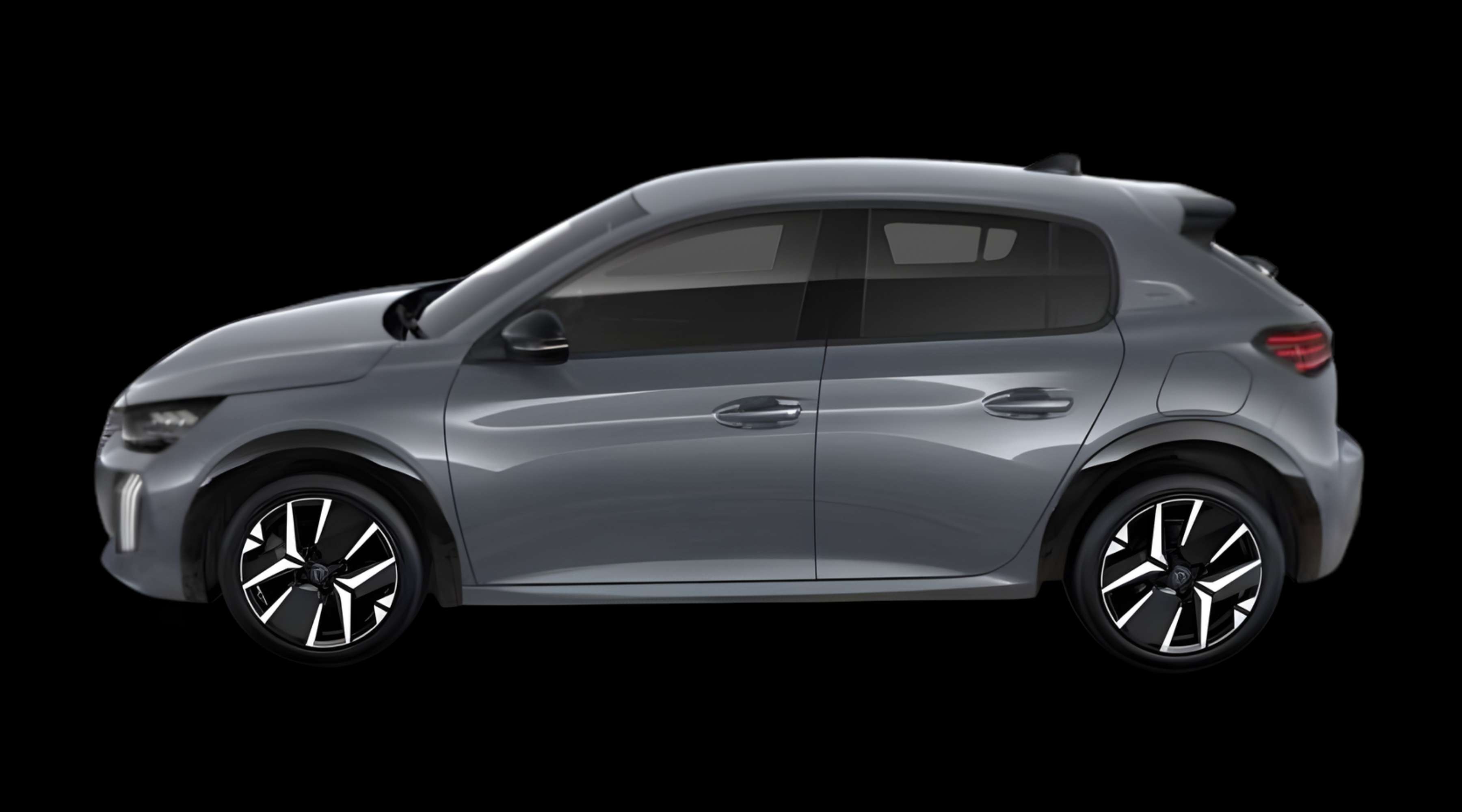 Seitenansicht eines Peugeot 208