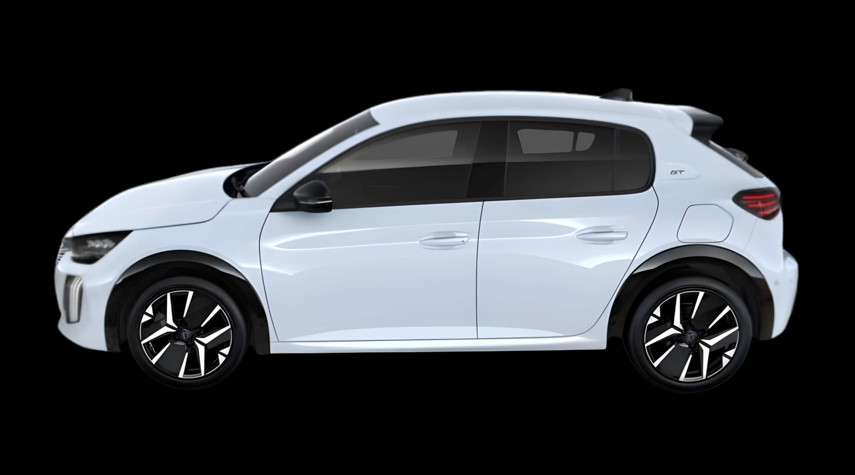 Seitenansicht eines Peugeot 208