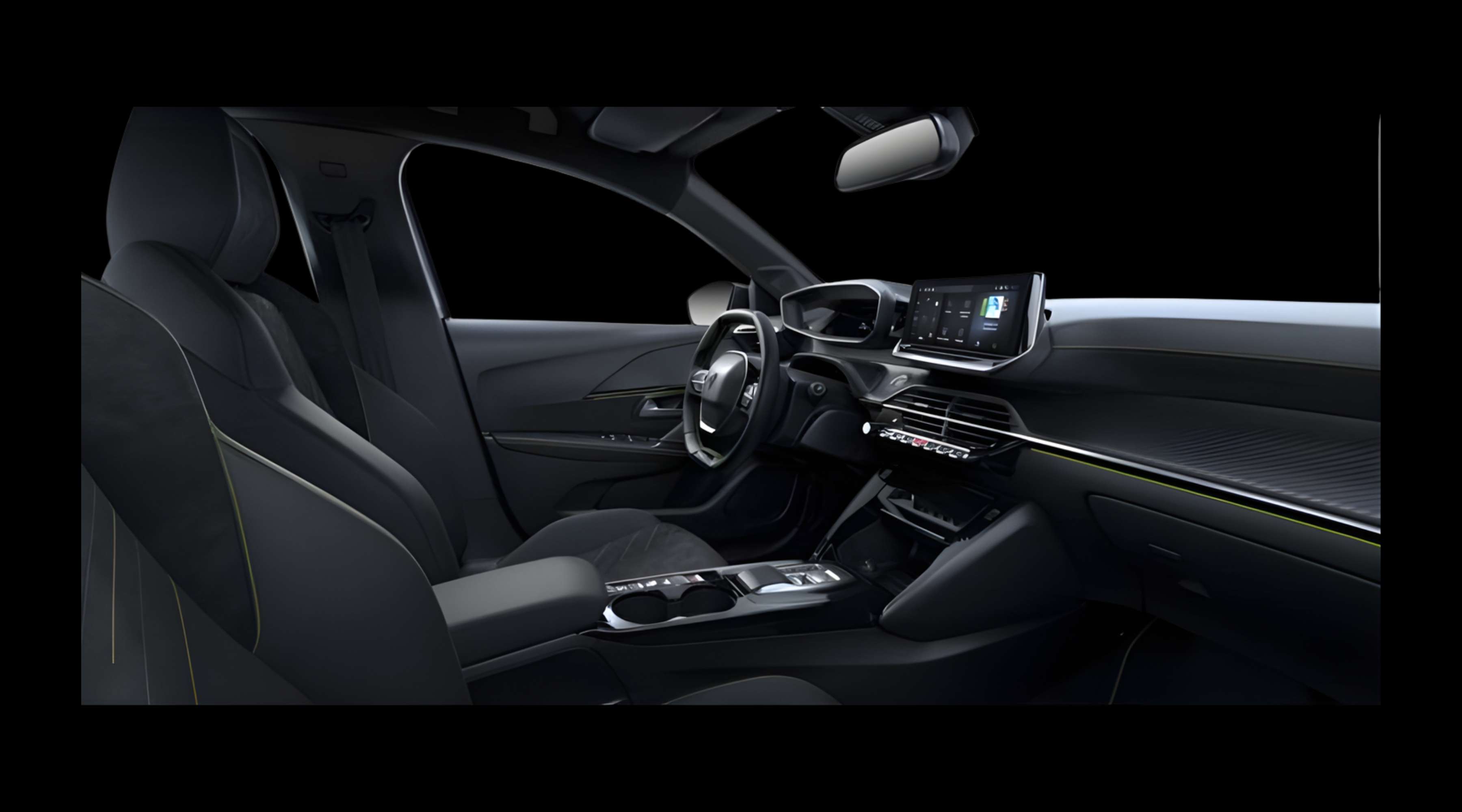 Vordersitze eines Peugeot 208