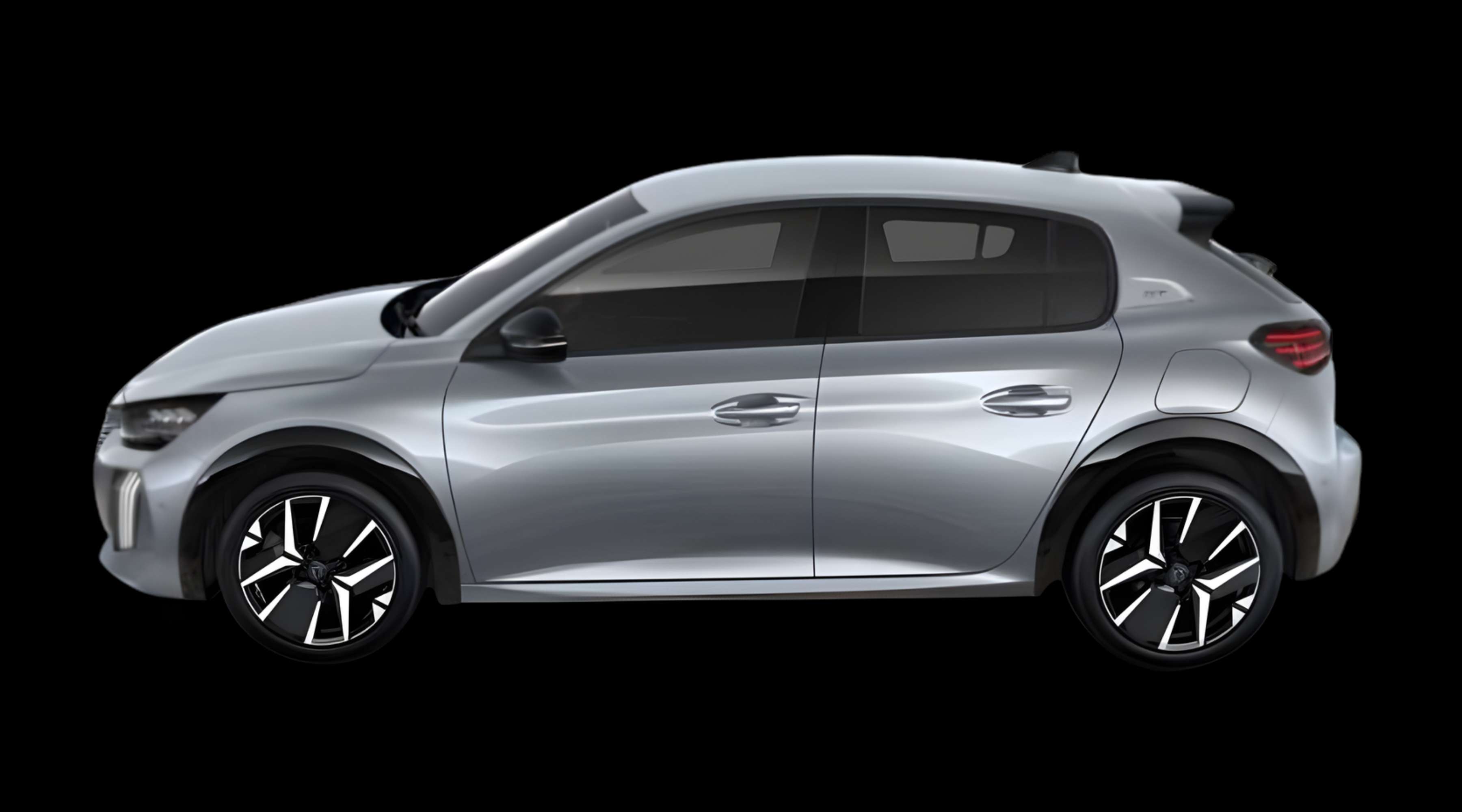 Seitenansicht eines Peugeot 208