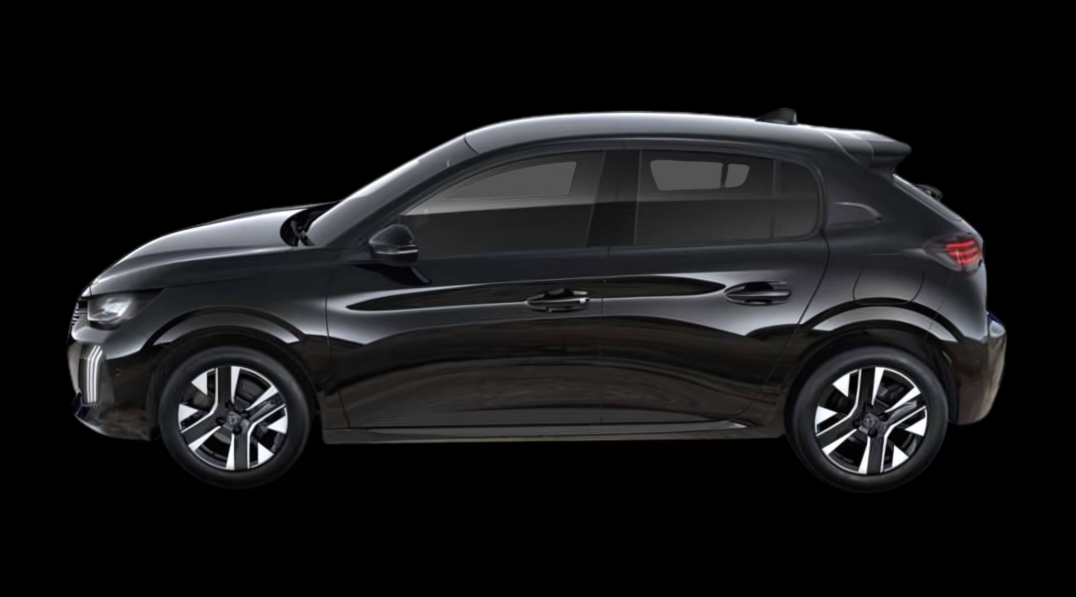 Seitenansicht eines Peugeot 208