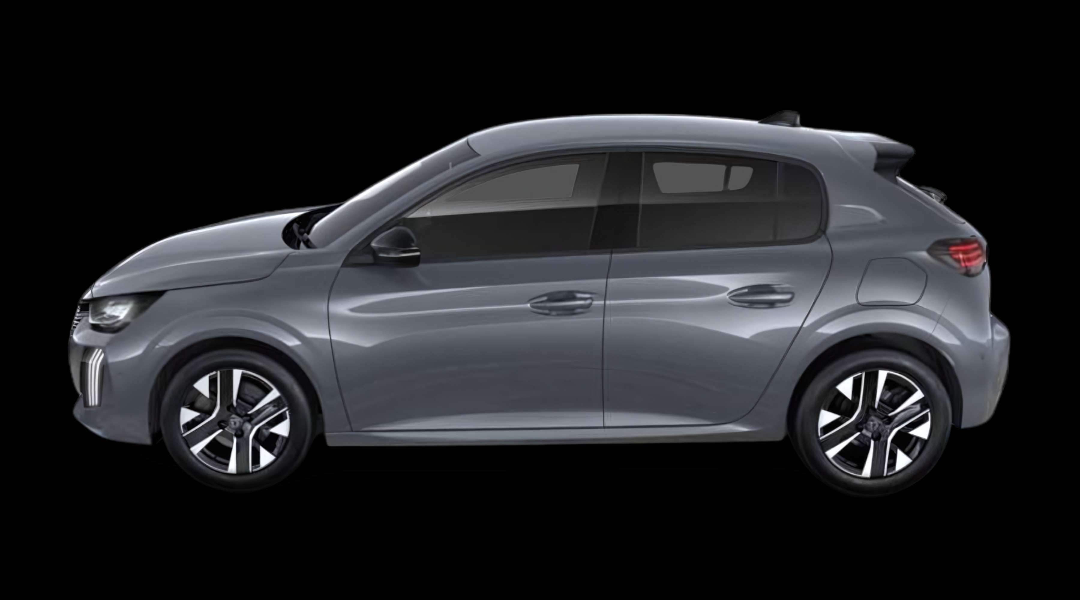 Seitenansicht eines Peugeot 208