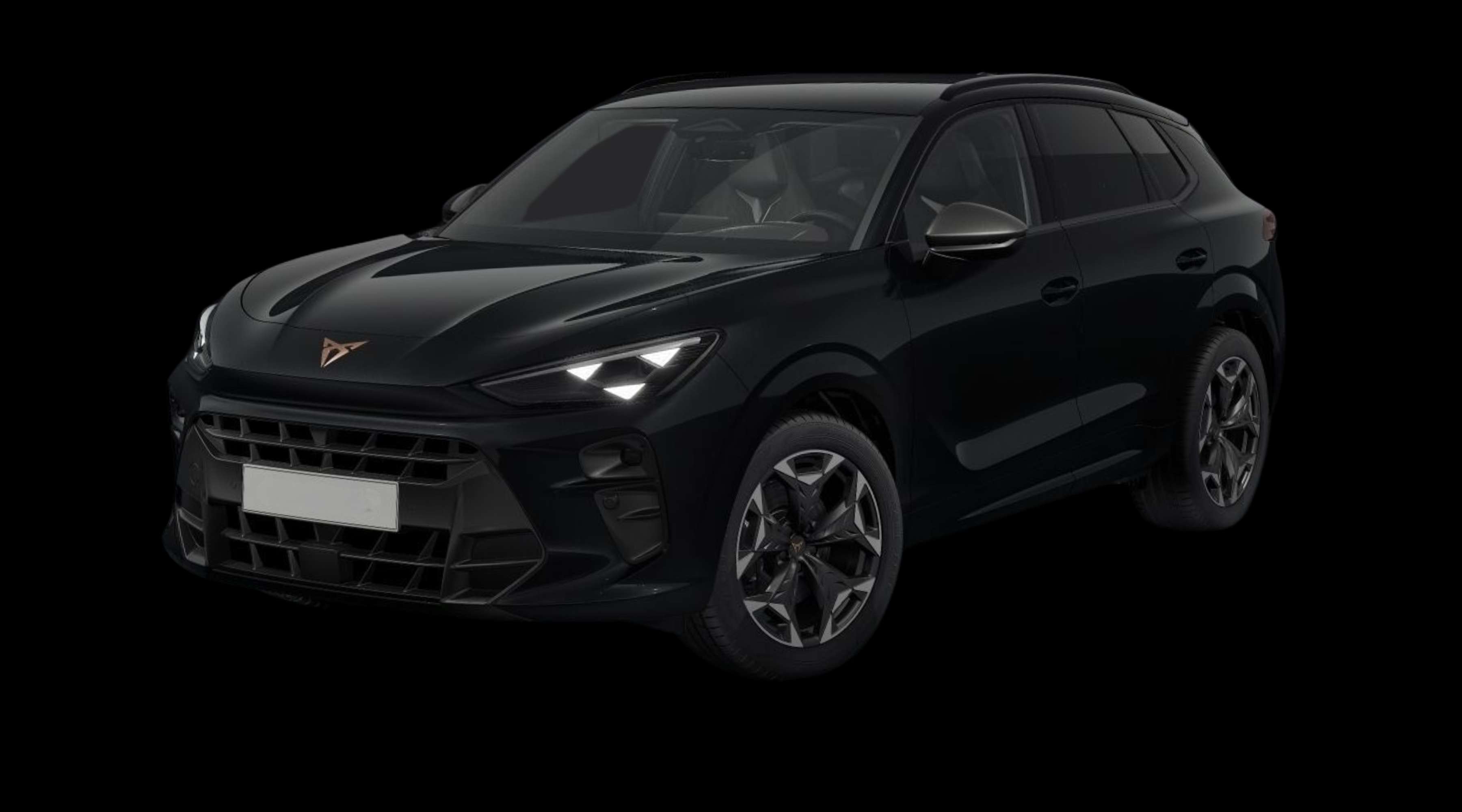 Schräge Frontansicht eines CUPRA Terramar, freigestellt