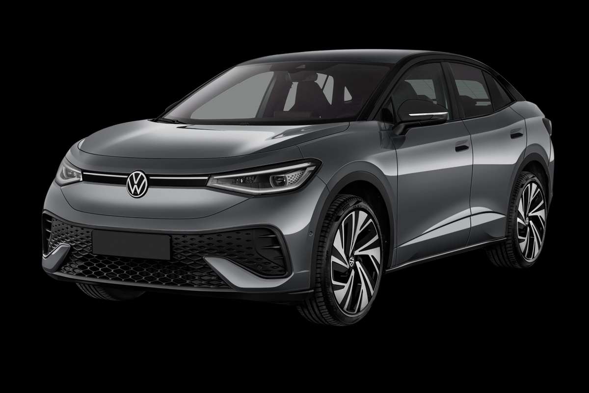 Schräge Frontansicht eines Volkswagen ID.5, freigestellt
