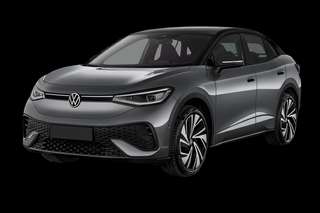 Schräge Frontansicht auf einen Volkswagen ID.5 Pure, freigestellt