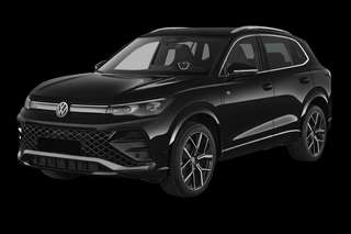 Schräge Frontansicht auf einen Volkswagen Tiguan ENERGY, freigestellt