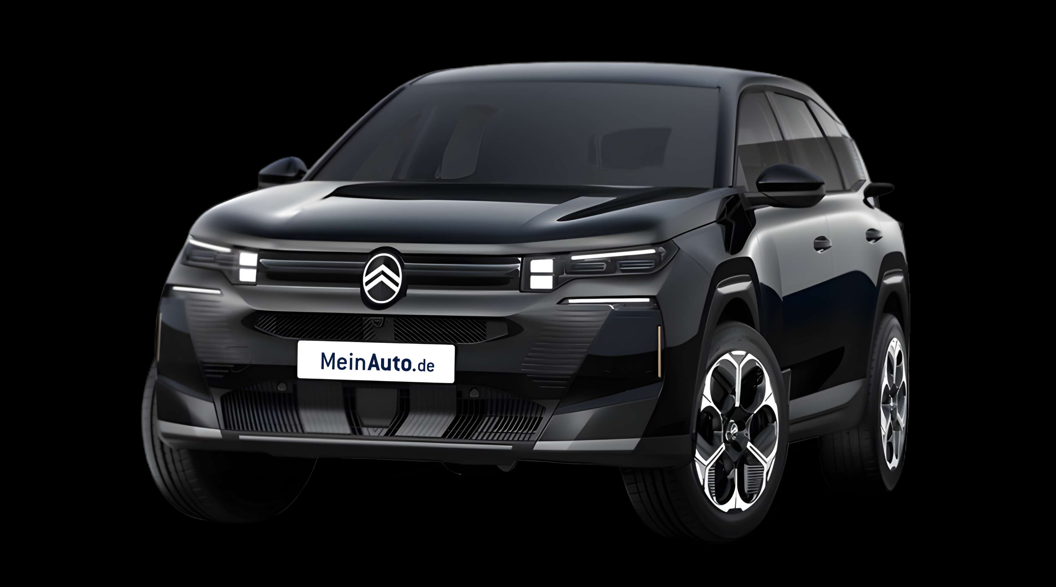 Schräge Frontansicht eines Citroën C5 Aircross, freigestellt