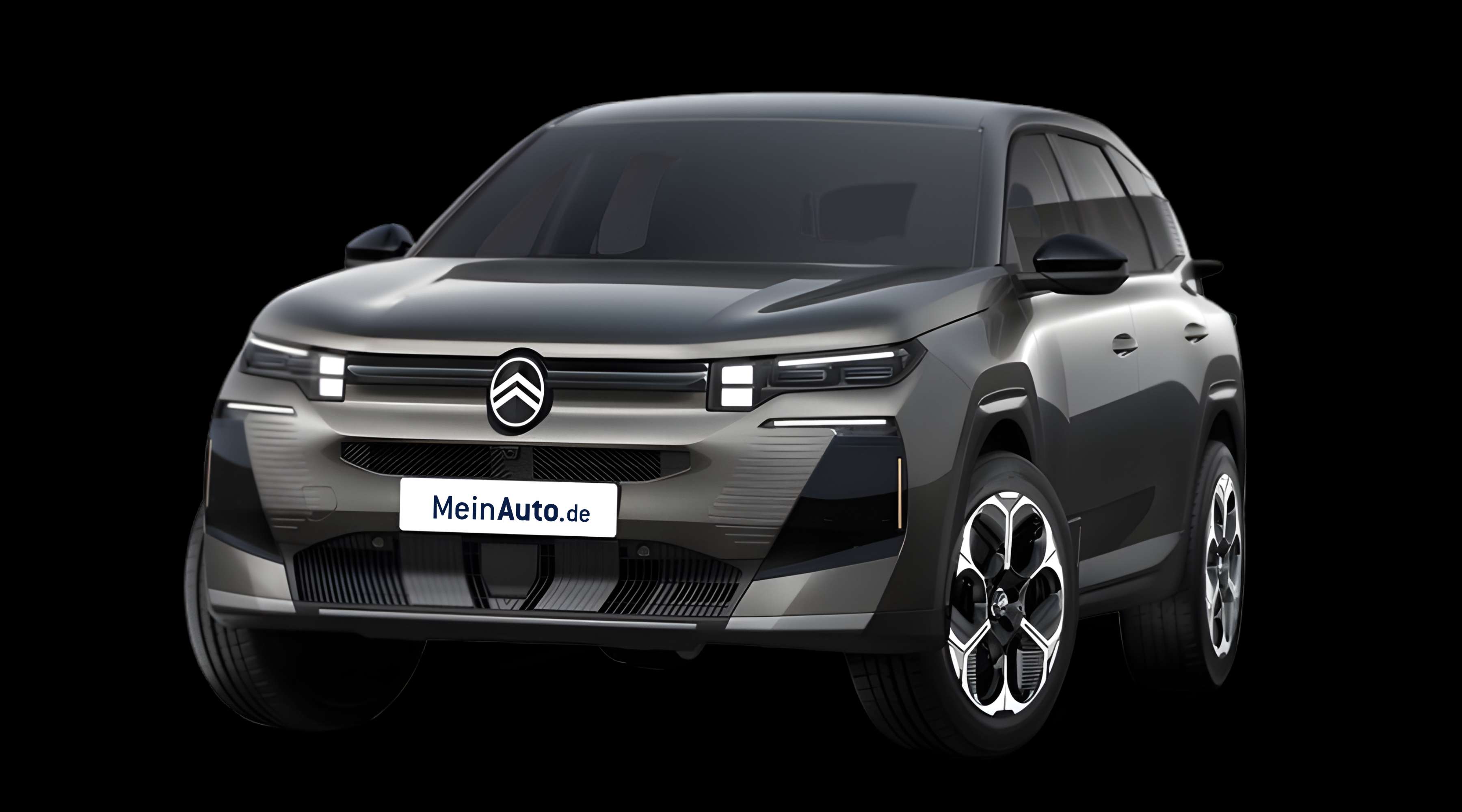 Schräge Frontansicht eines Citroën C5 Aircross, freigestellt