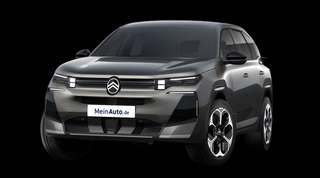 Schräge Frontansicht auf einen Citroën C5 Aircross MAX, freigestellt