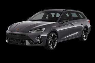 Schräge Frontansicht auf einen CUPRA Leon VZ Extreme, freigestellt