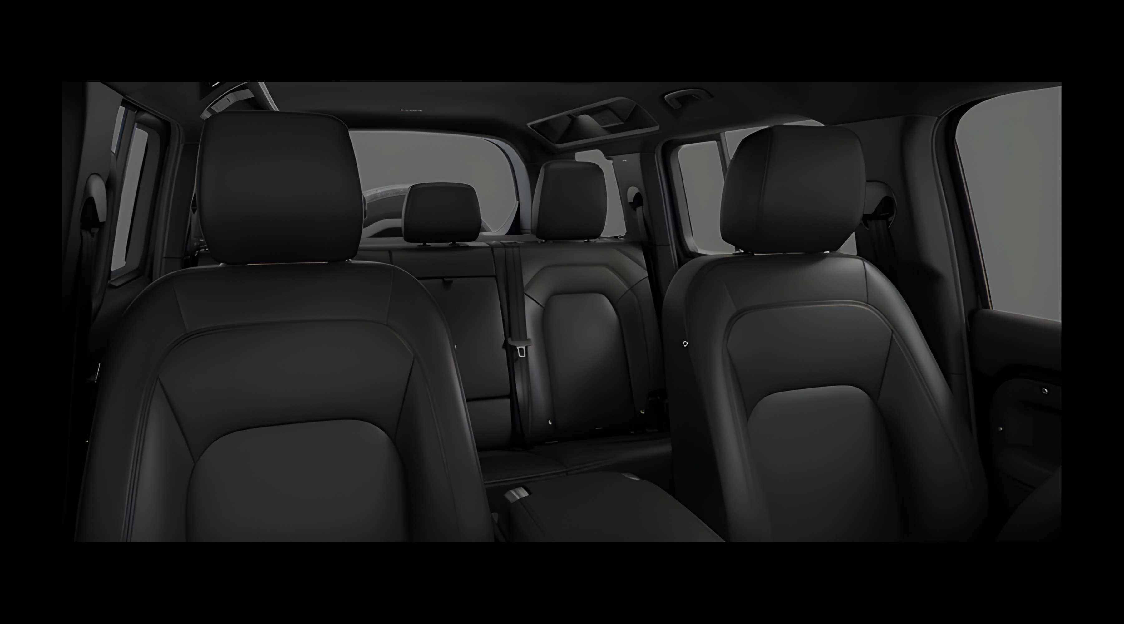 Vordersitze eines Land Rover Defender