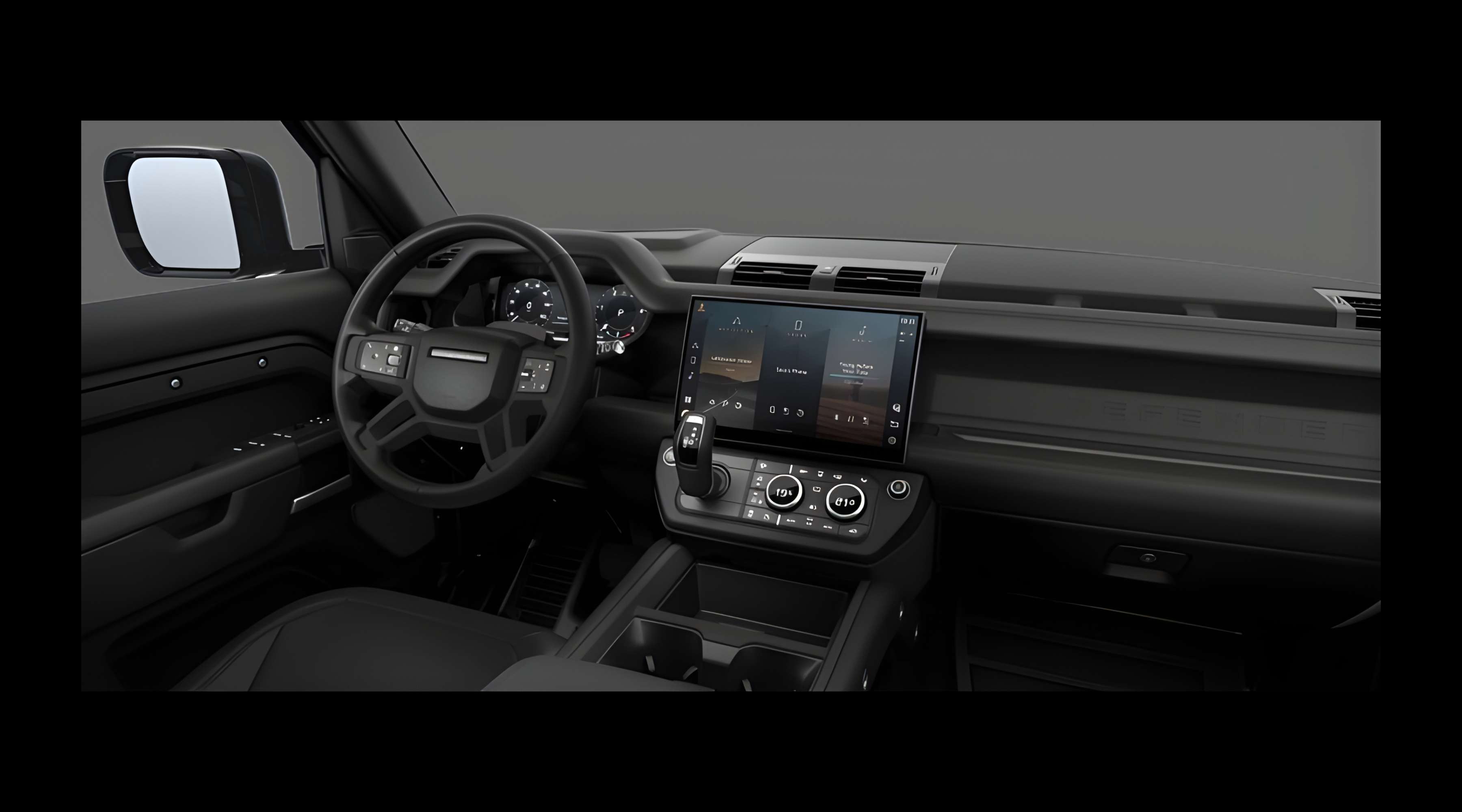 Armaturenbrett eines Land Rover Defender