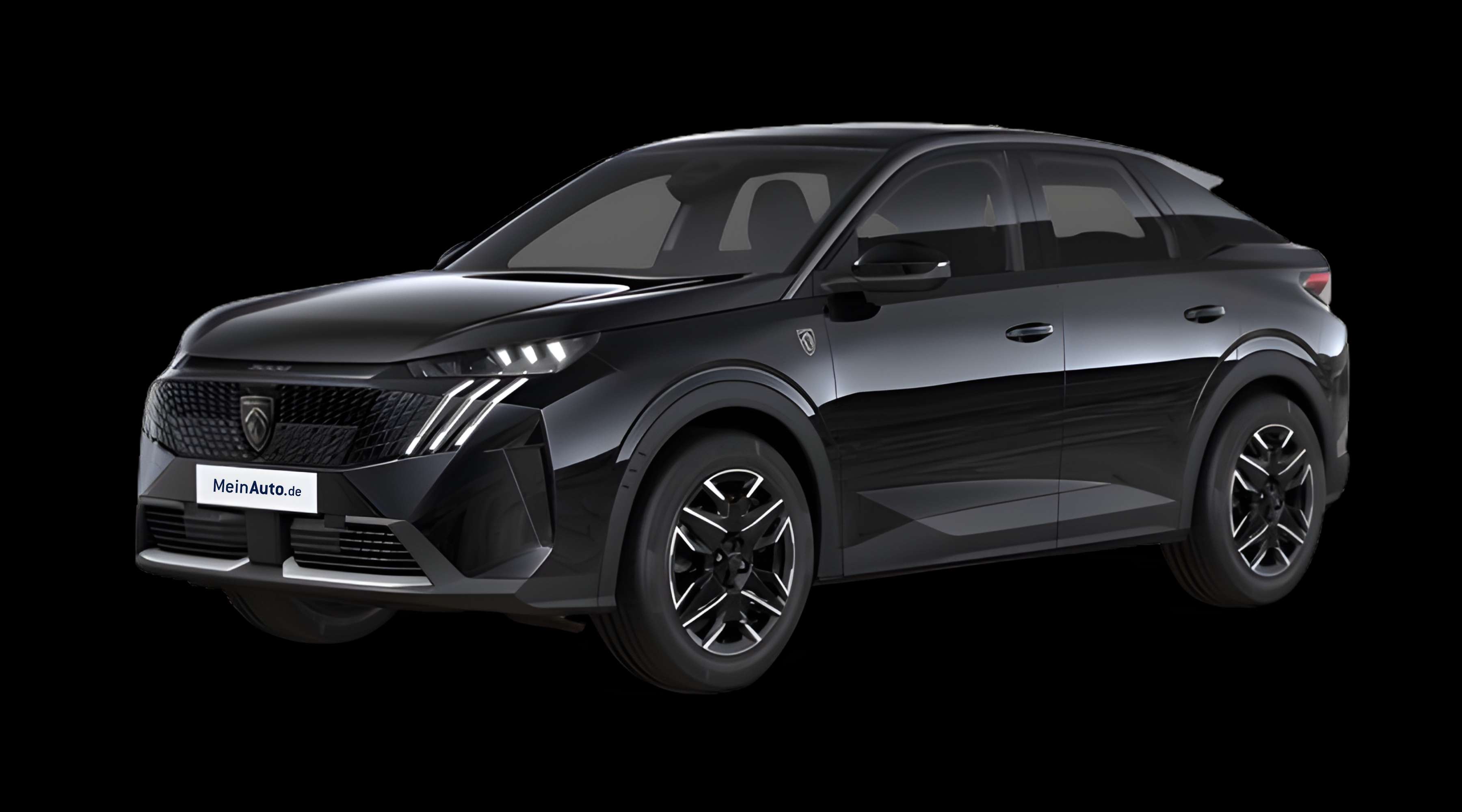 Schräge Frontansicht eines Peugeot 3008, freigestellt