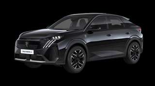 Schräge Frontansicht auf einen Peugeot 3008 GT, freigestellt