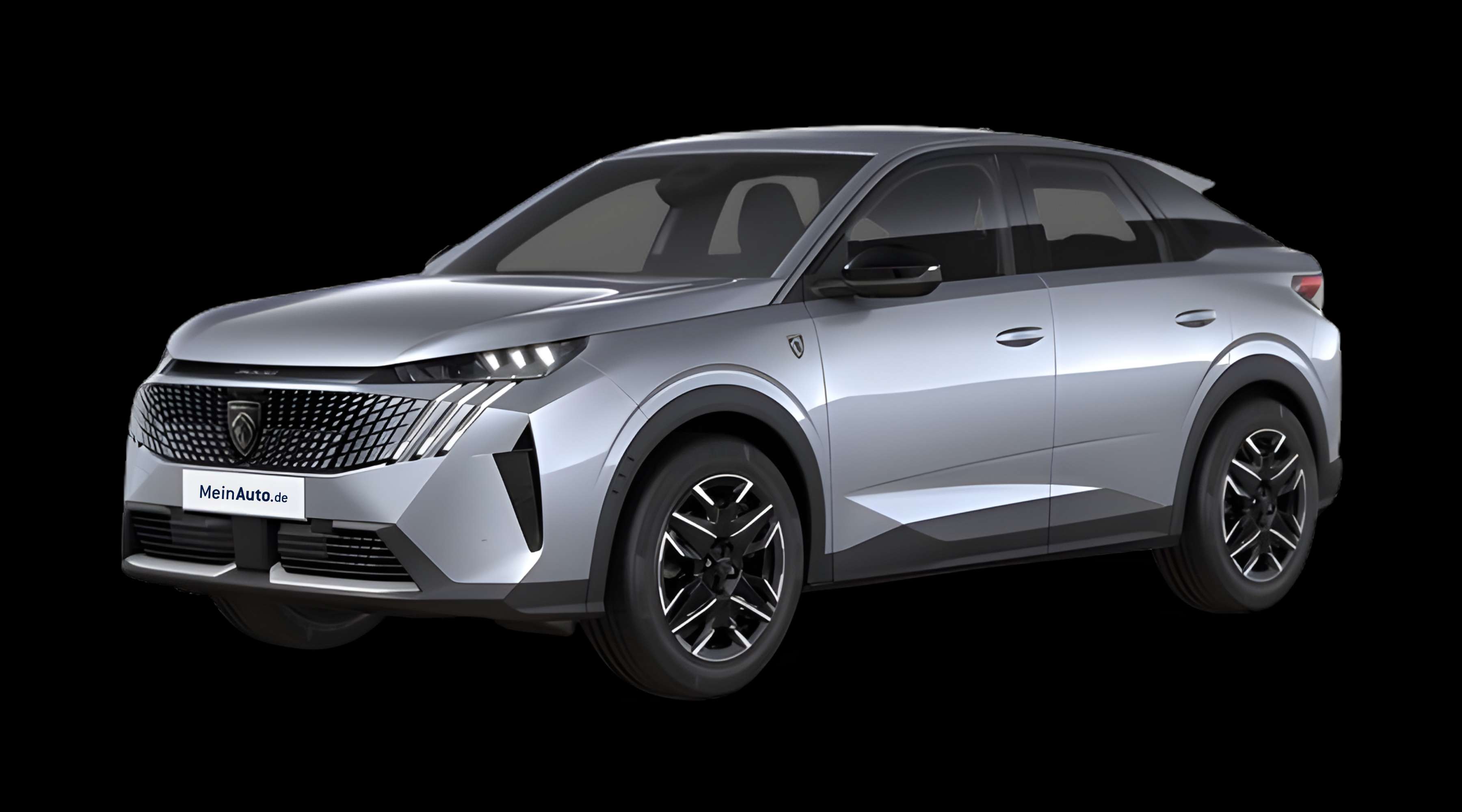 Schräge Frontansicht eines Peugeot 3008, freigestellt