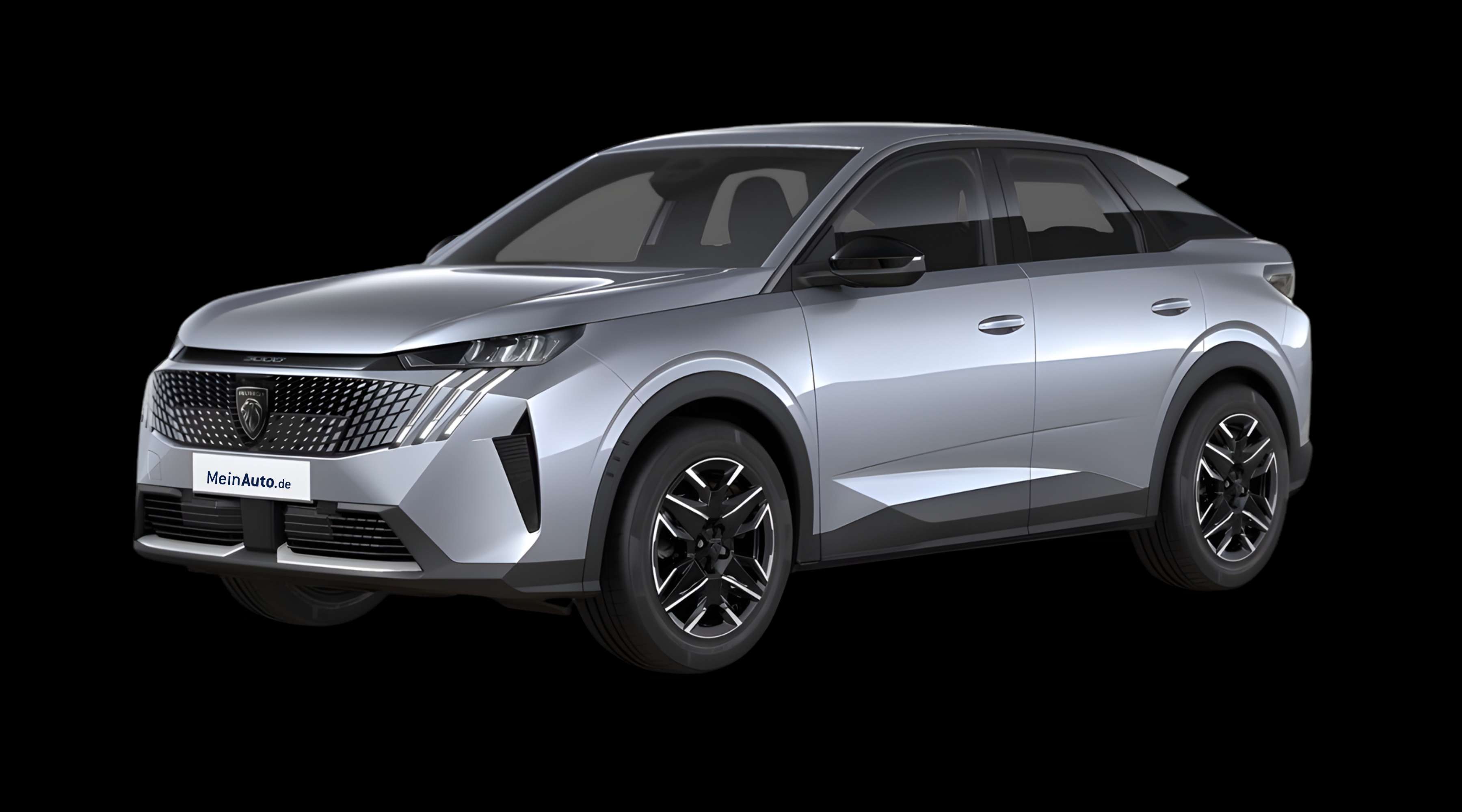 Schräge Frontansicht eines Peugeot 3008, freigestellt