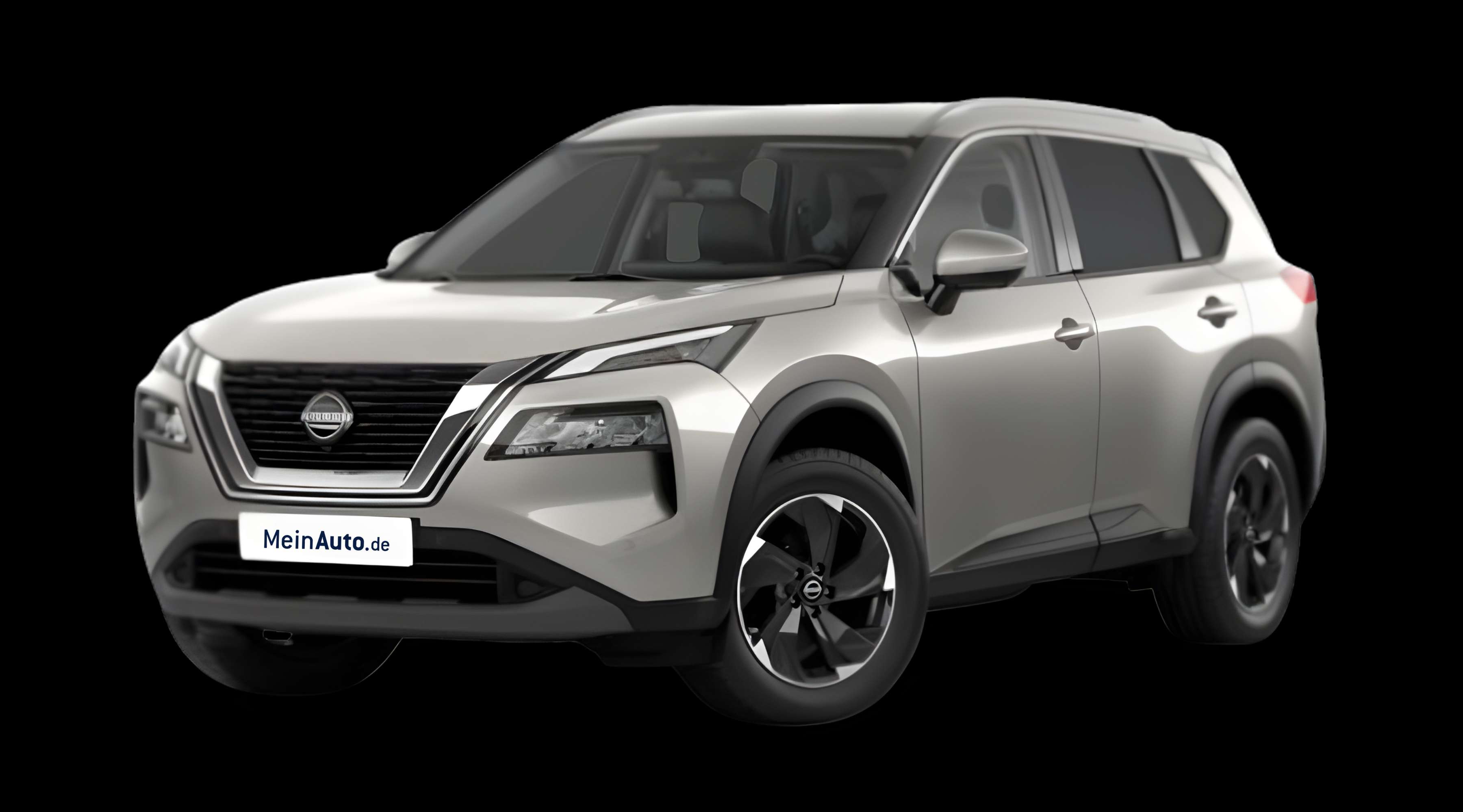 Schräge Frontansicht eines Nissan X-TRAIL, freigestellt