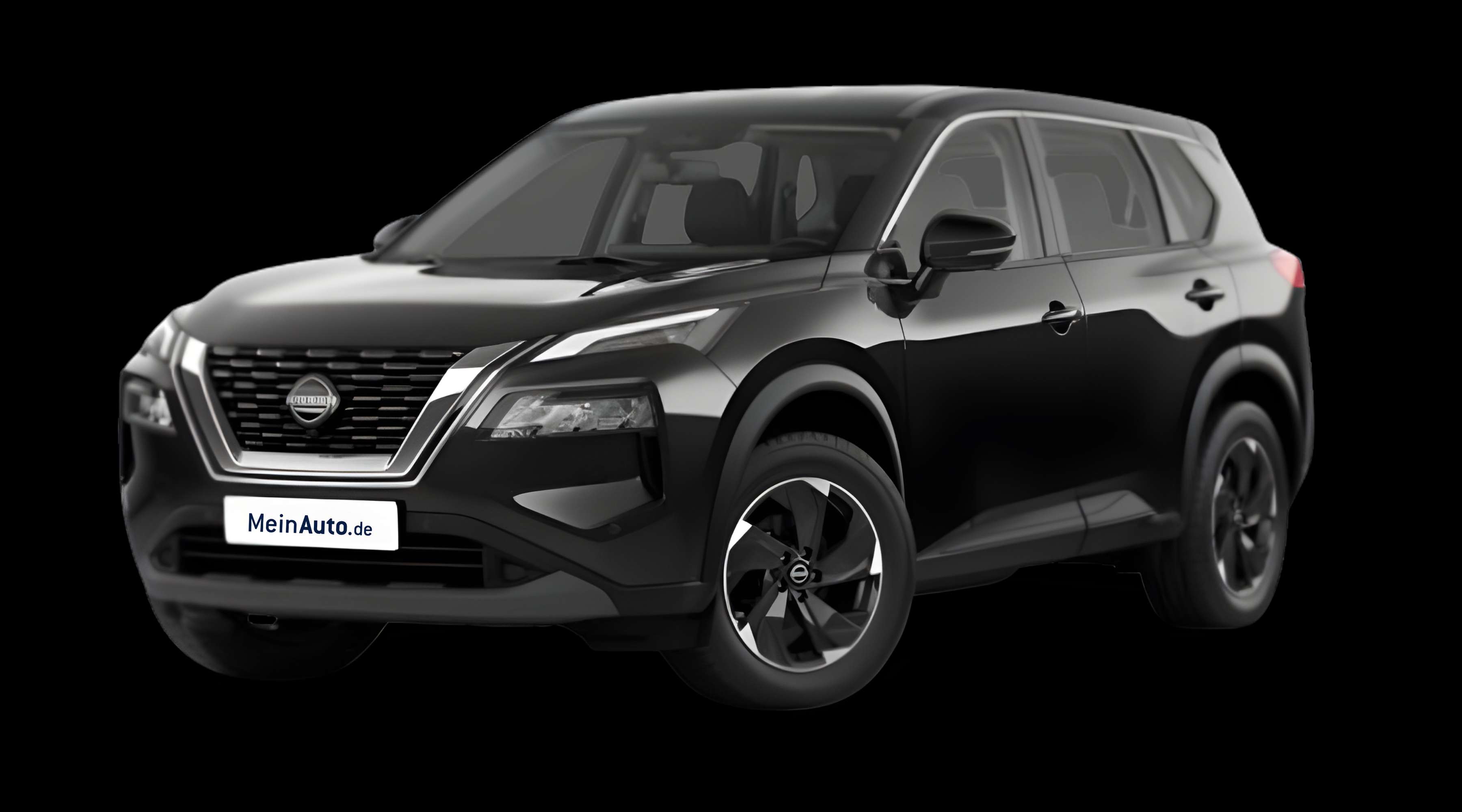 Schräge Frontansicht eines Nissan X-TRAIL, freigestellt