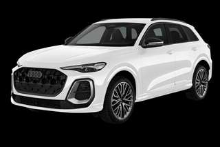 Schräge Frontansicht auf einen Audi Q5 , freigestellt