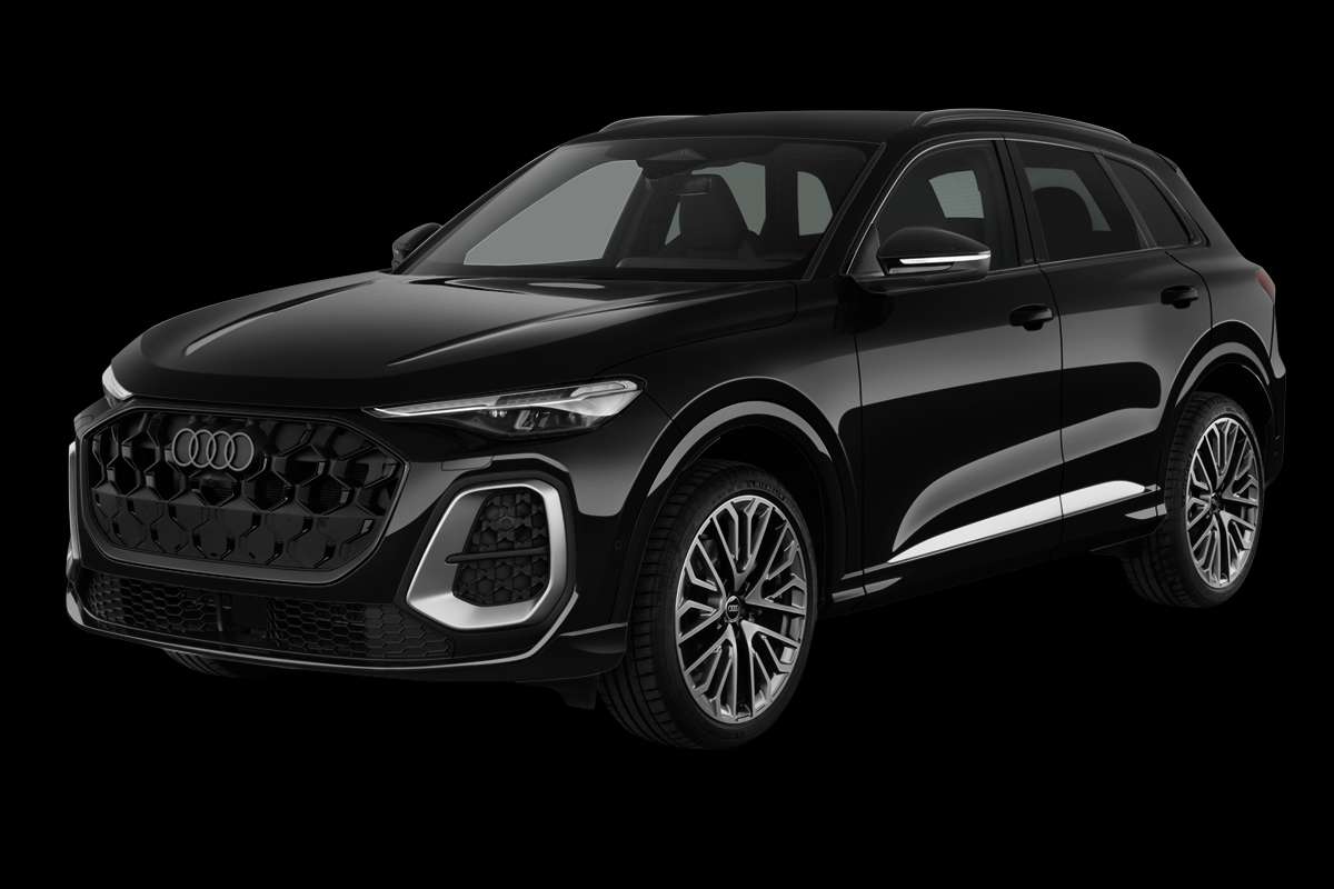 Schräge Frontansicht eines Audi Q5, freigestellt
