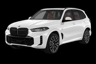 Schräge Frontansicht auf einen BMW X5 , freigestellt