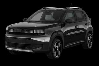 Schräge Frontansicht auf einen Fiat Grande Panda Icon, freigestellt