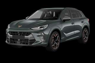 Schräge Frontansicht auf einen CUPRA Terramar VZ, freigestellt