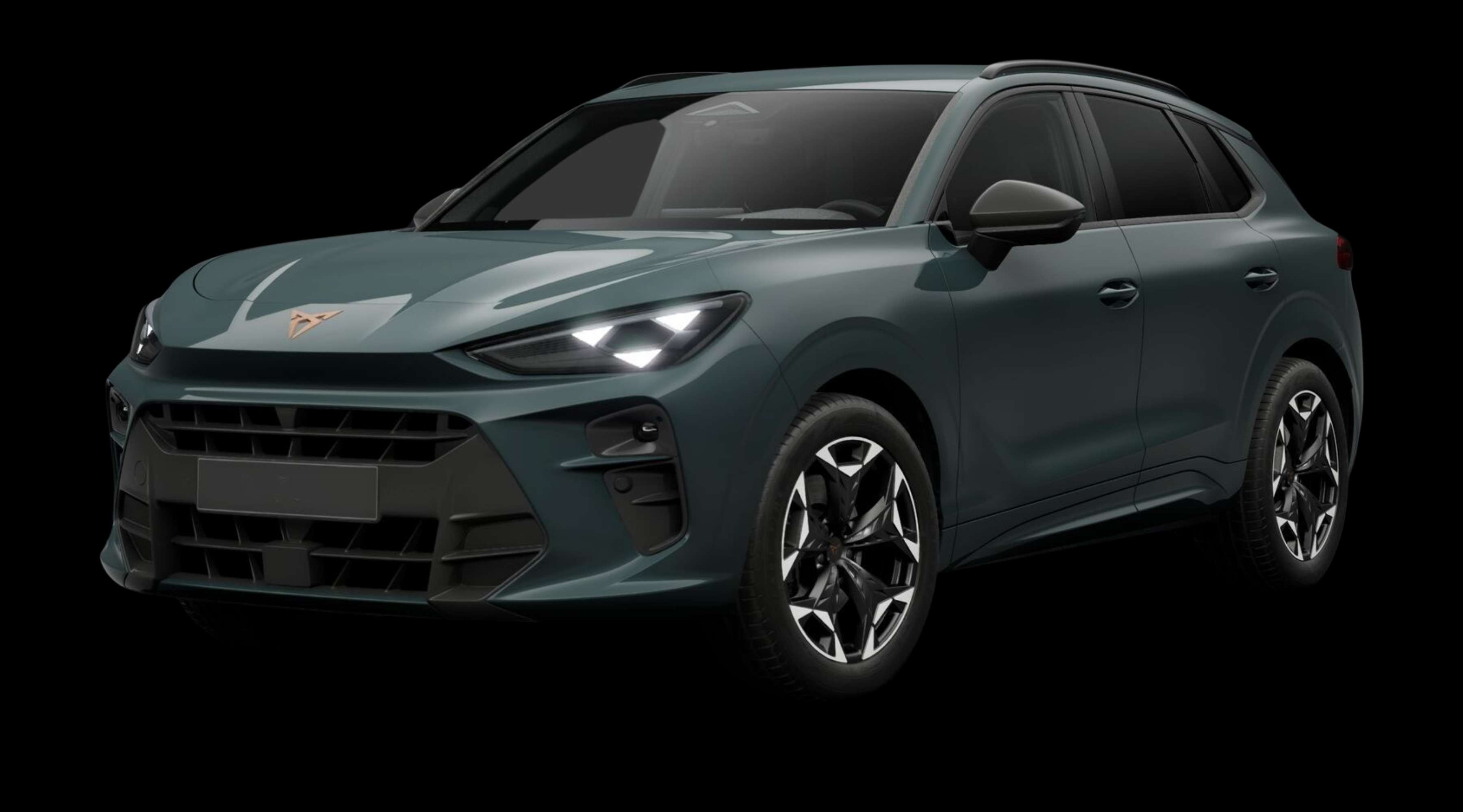 Schräge Frontansicht eines CUPRA Terramar, freigestellt