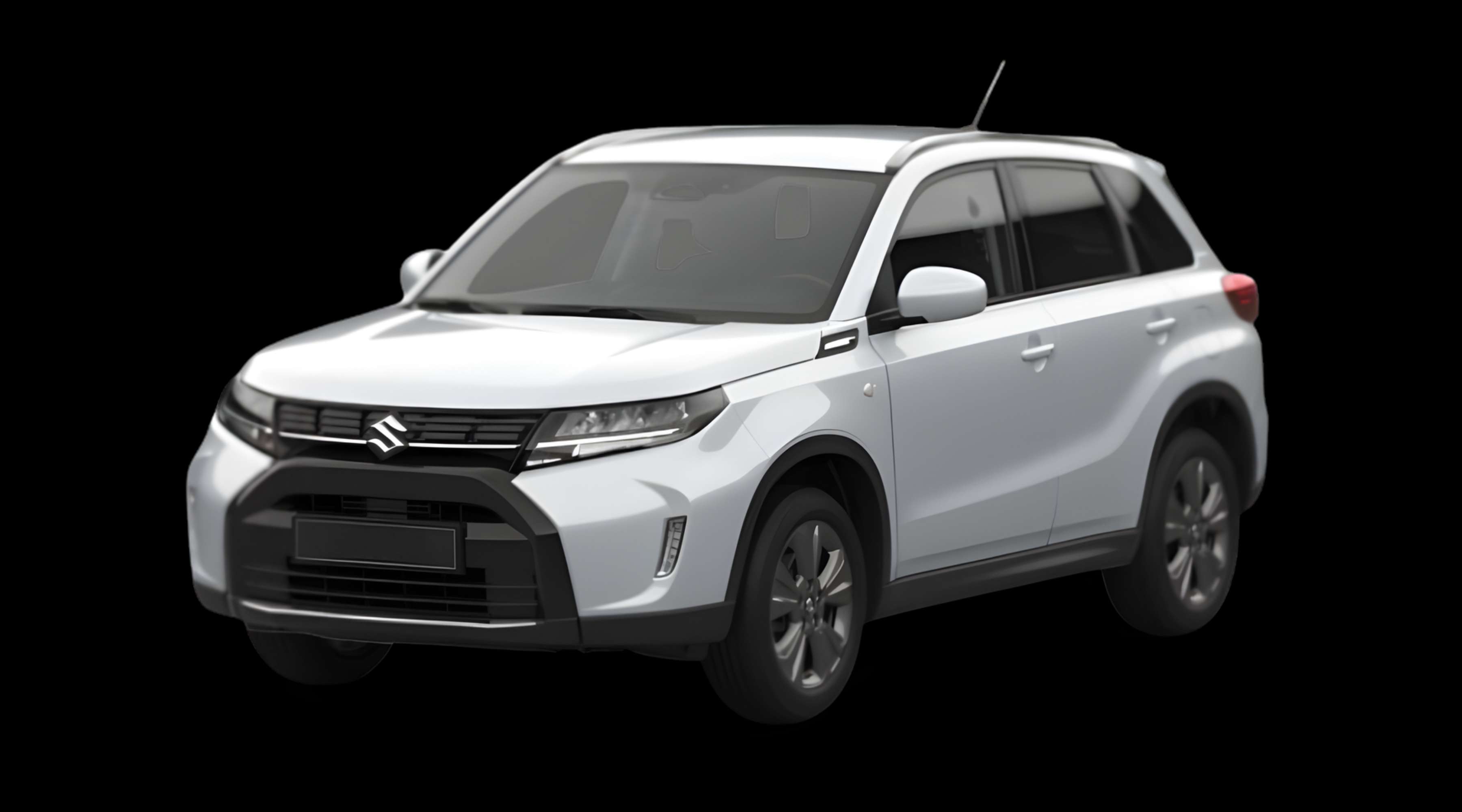 Schräge Frontansicht eines Suzuki Vitara, freigestellt