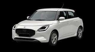 Schräge Frontansicht auf einen Suzuki Swift Comfort, freigestellt