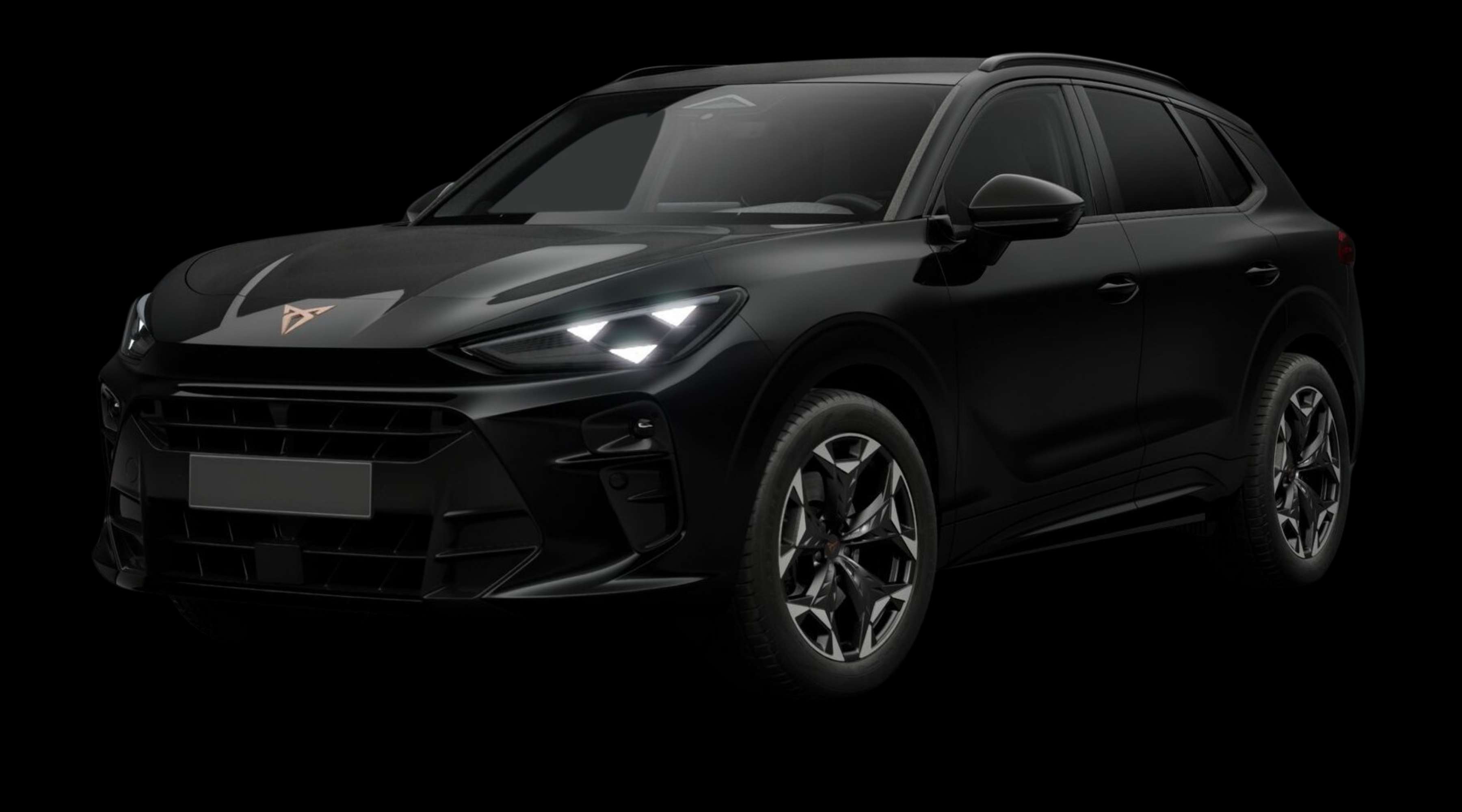 Schräge Frontansicht eines CUPRA Terramar, freigestellt