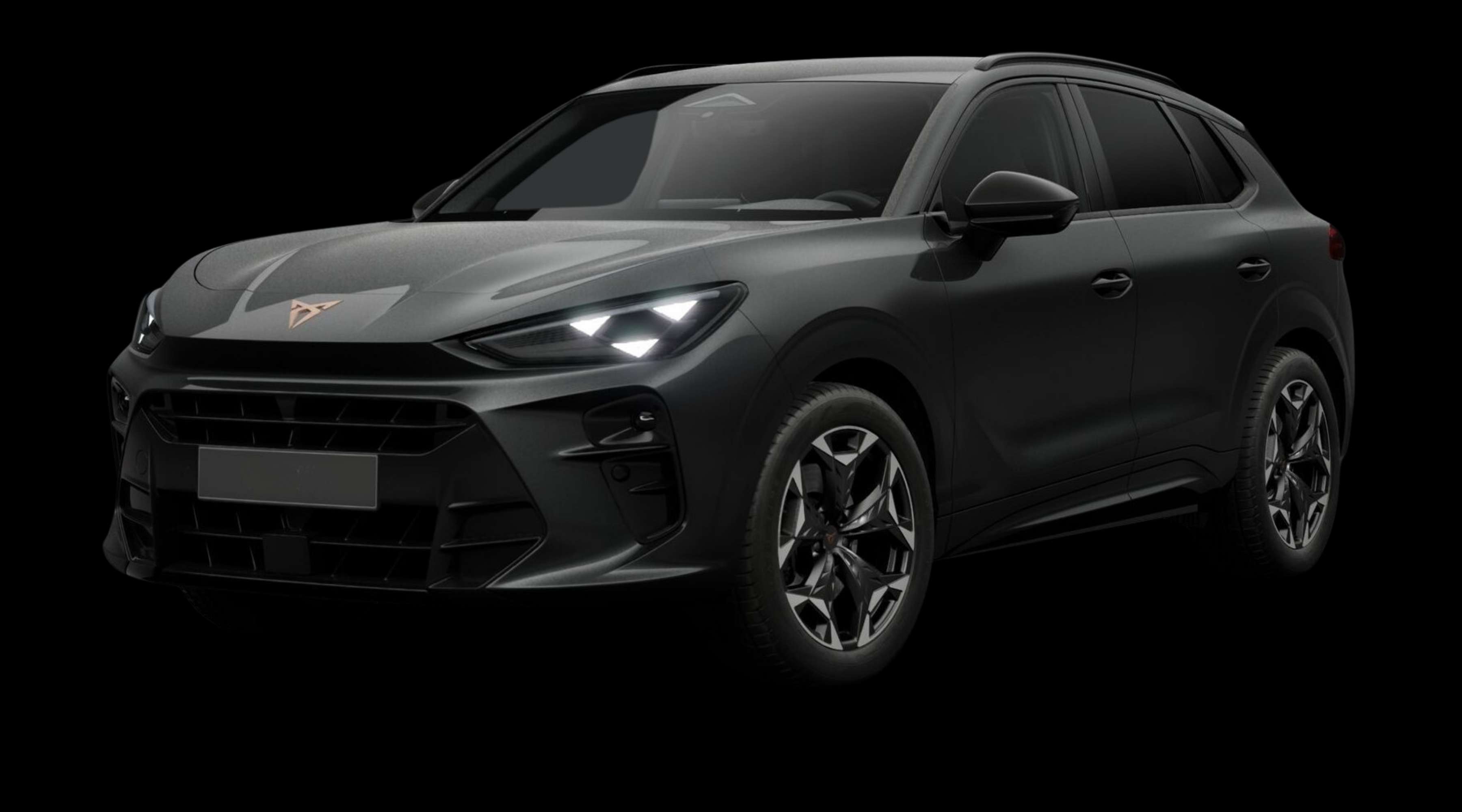 Schräge Frontansicht eines CUPRA Terramar, freigestellt