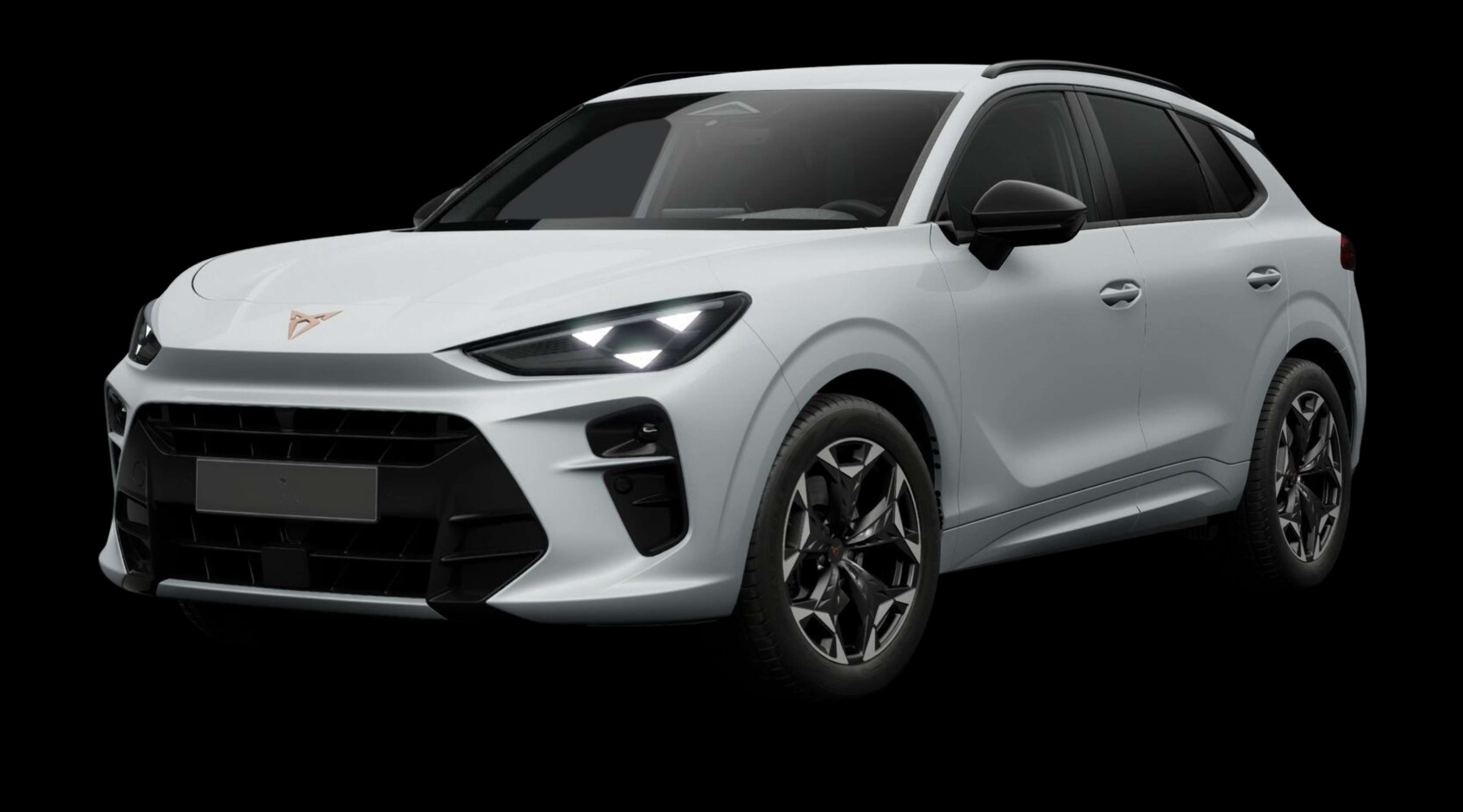 Schräge Frontansicht eines CUPRA Terramar, freigestellt