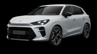 Schräge Frontansicht auf einen CUPRA Terramar VZ, freigestellt