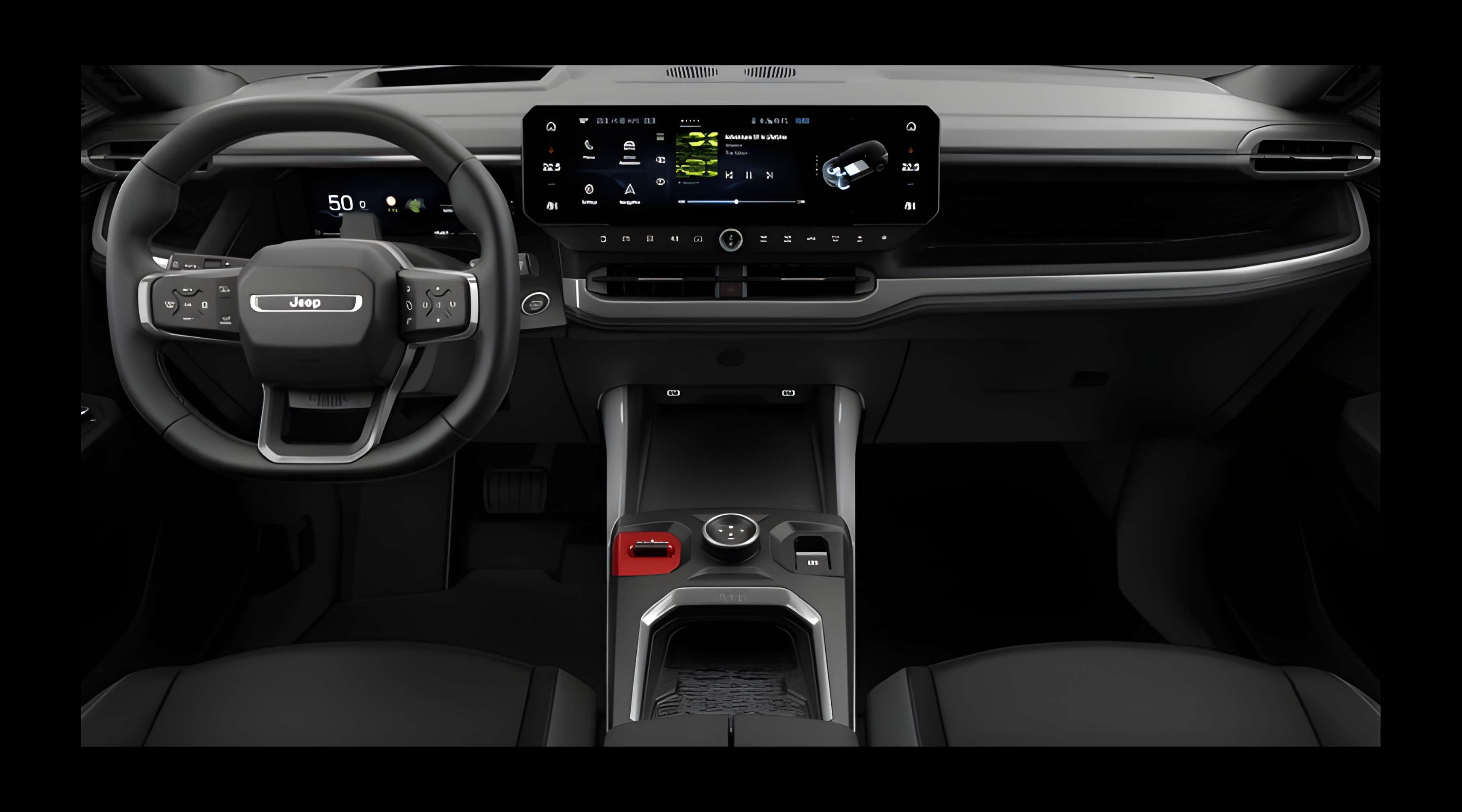 Armaturenbrett eines Jeep Compass