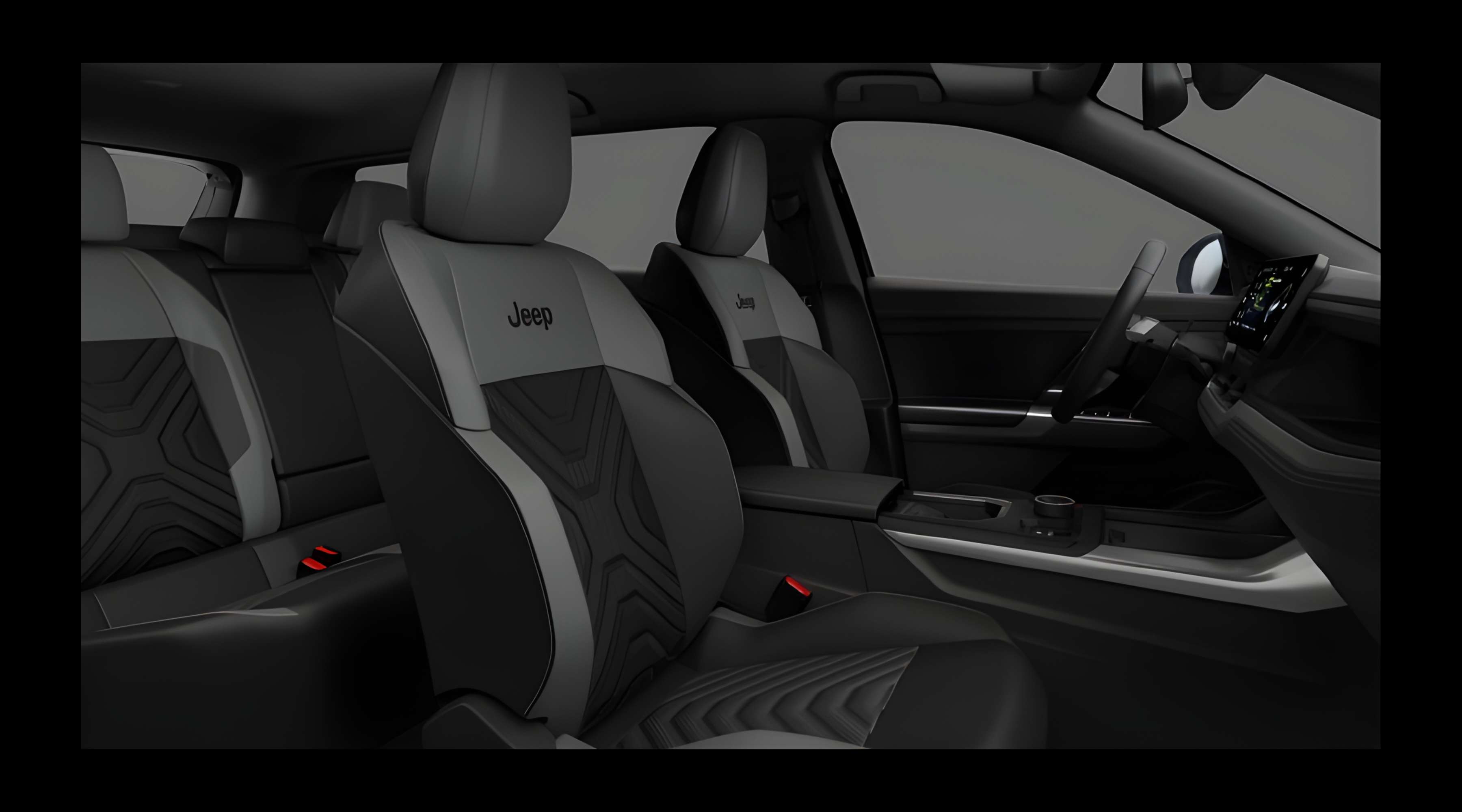 Vordersitze eines Jeep Compass