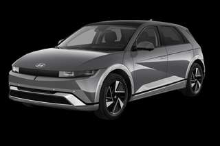 Schräge Frontansicht auf einen Hyundai IONIQ 5 , freigestellt