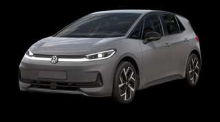 Schräge Frontansicht auf einen Volkswagen ID.3 Neo Style, freigestellt