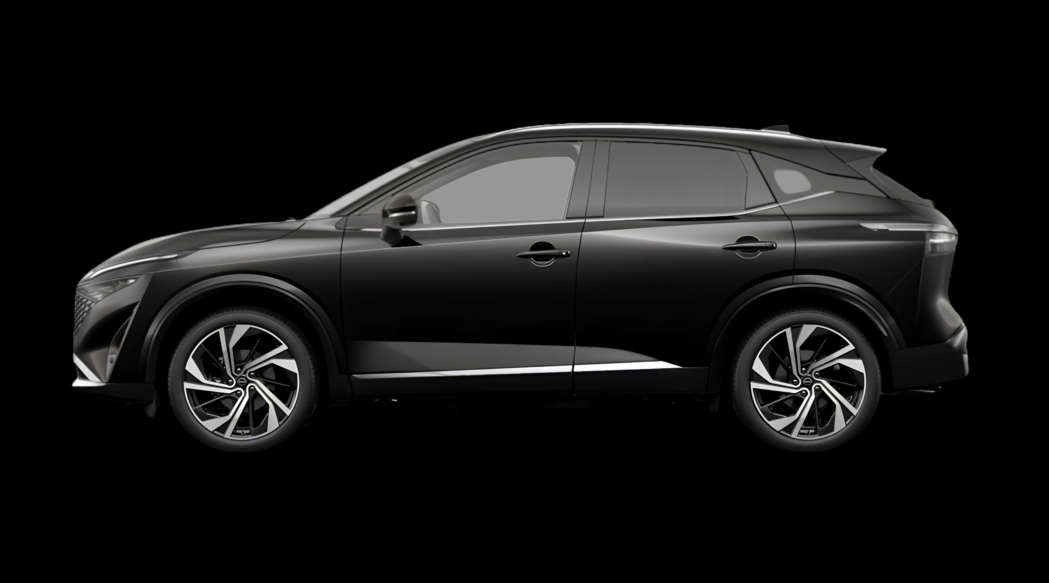 Seitenansicht eines Nissan Qashqai
