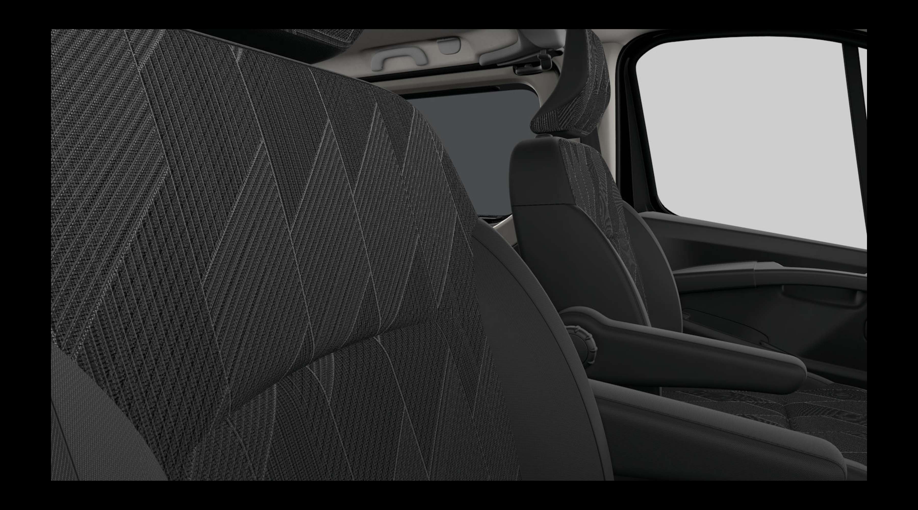 Vordersitze eines Renault Trafic