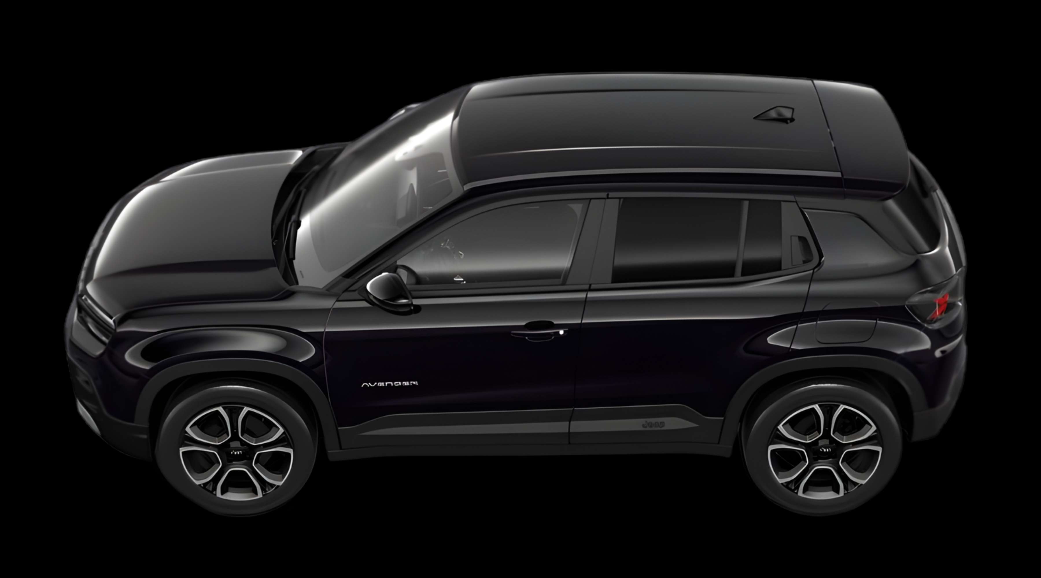 Seitenansicht eines Jeep Avenger