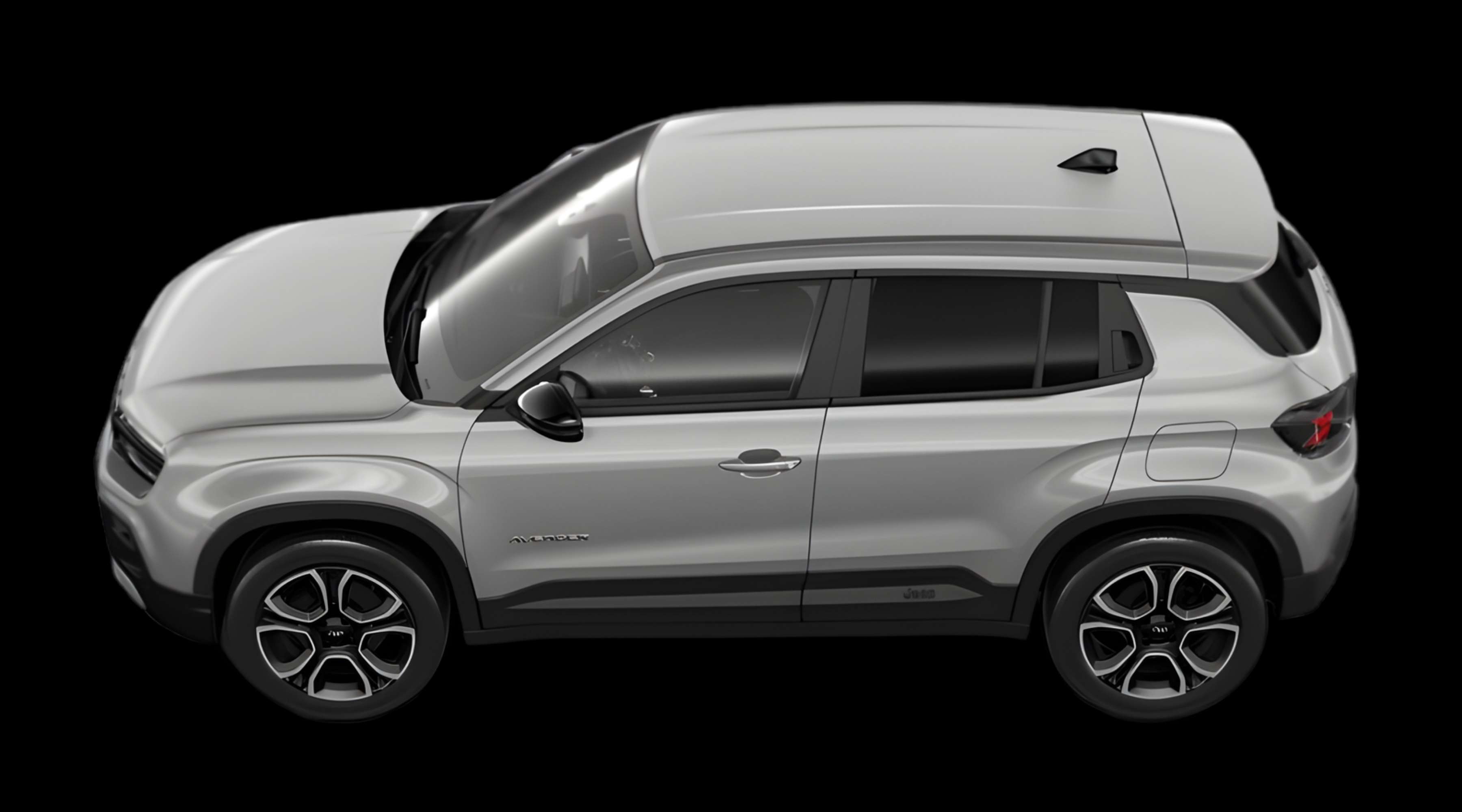 Seitenansicht eines Jeep Avenger