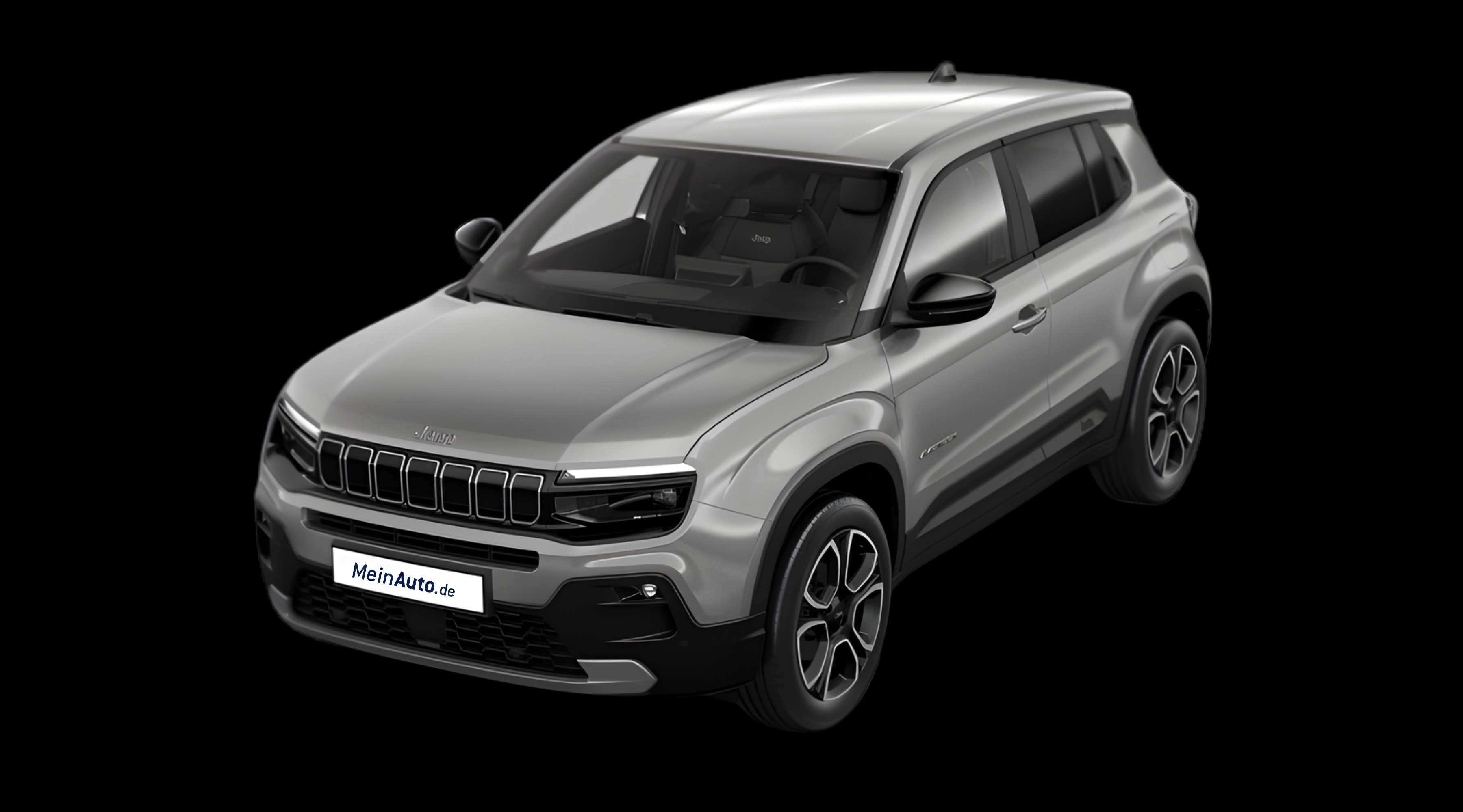Schräge Frontansicht eines Jeep Avenger, freigestellt