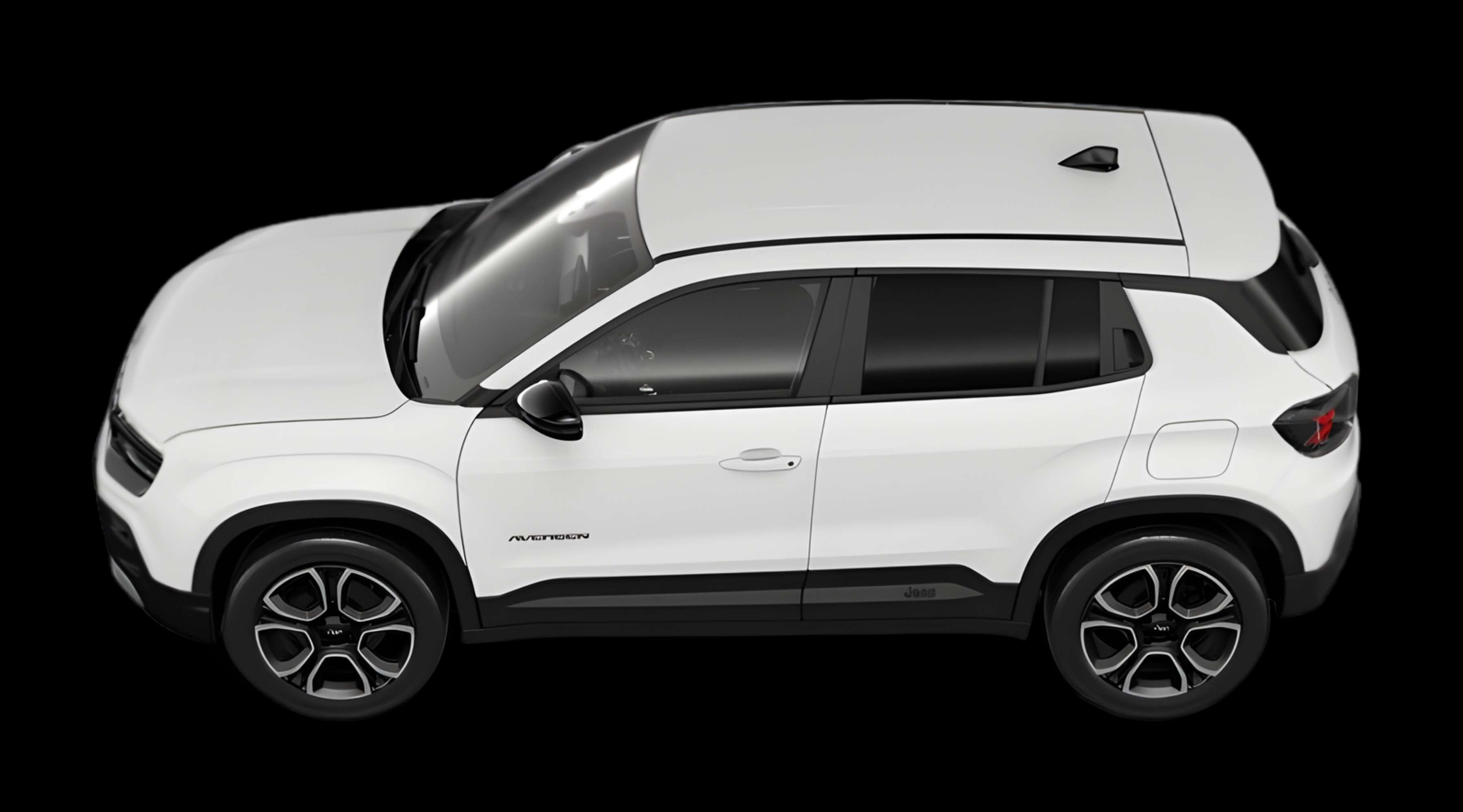 Seitenansicht eines Jeep Avenger
