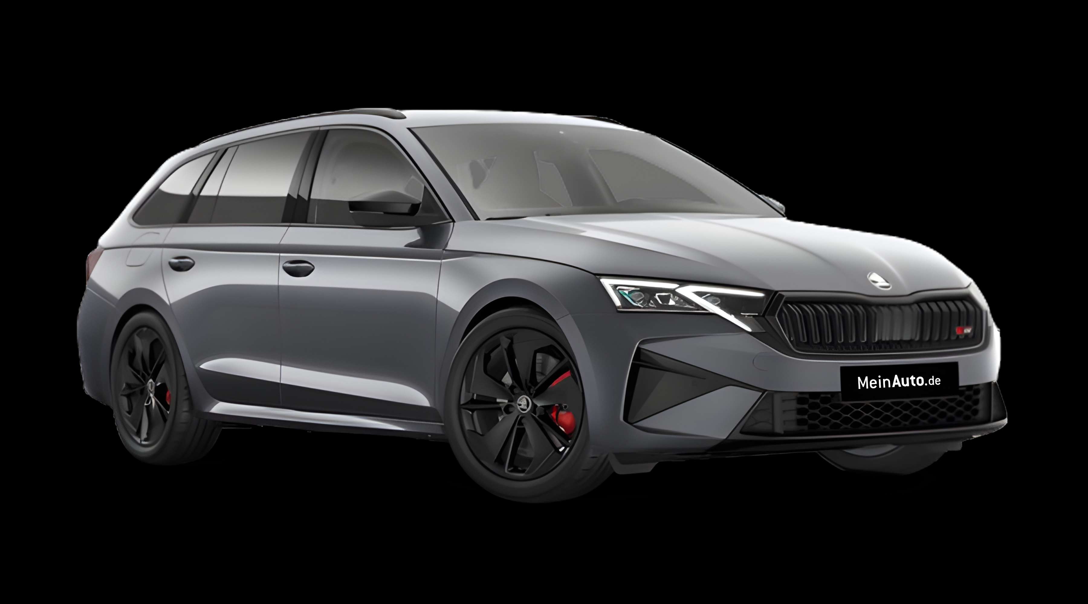Schräge Frontansicht eines Skoda Octavia, freigestellt