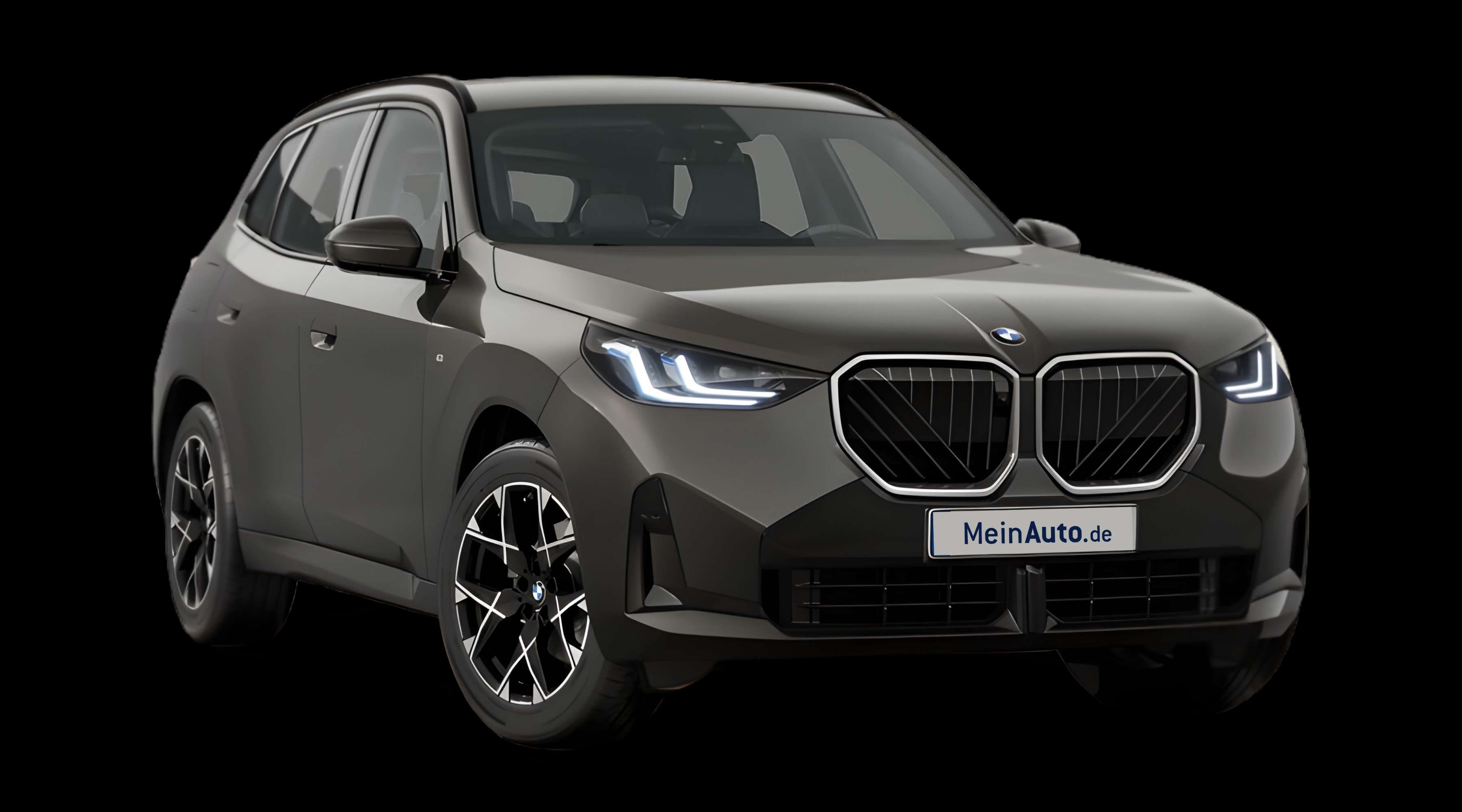 Schräge Frontansicht eines BMW X3, freigestellt