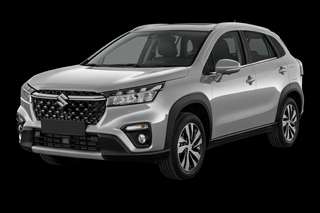Schräge Frontansicht auf einen Suzuki S-Cross Comfort, freigestellt